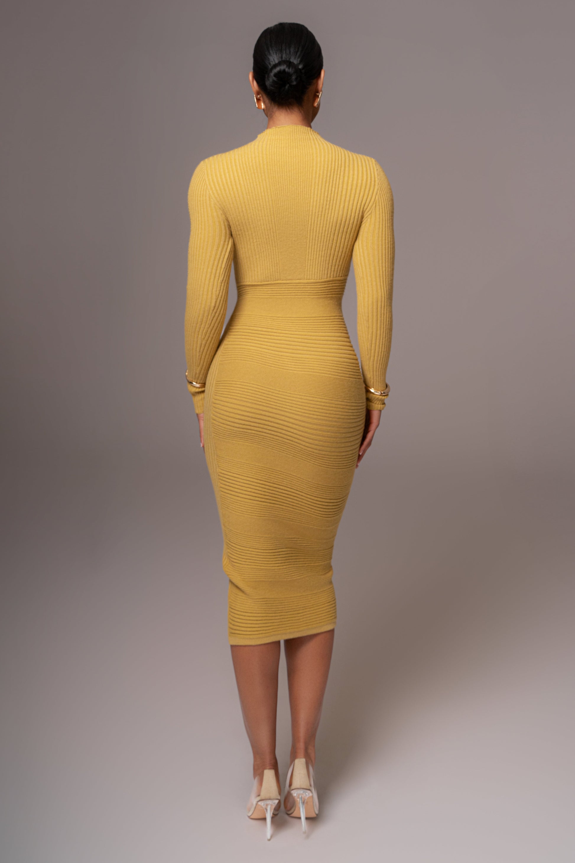 Lime Eliz Midi Dress JLUXLABEL