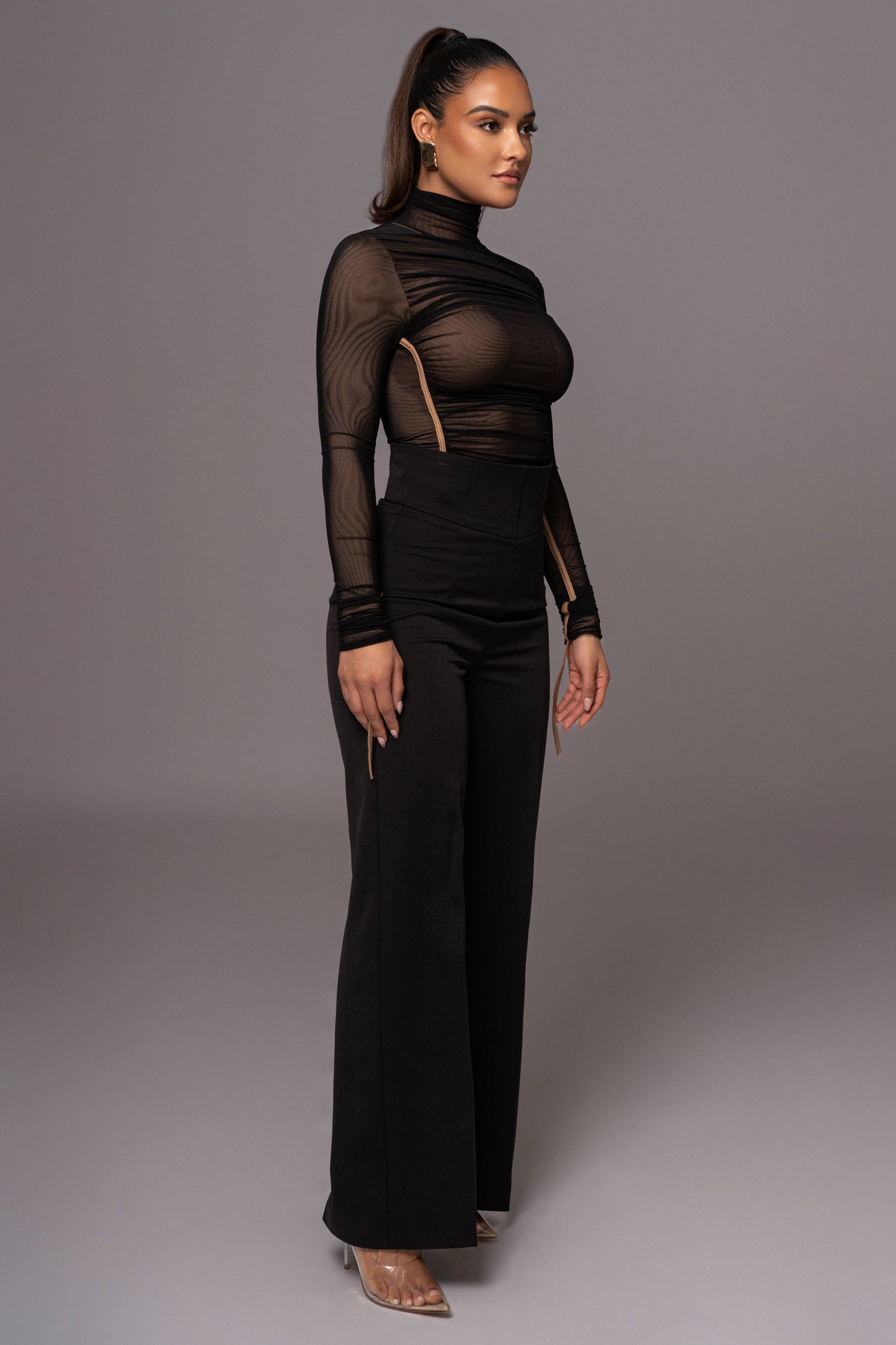 Black Novena Woven Pants JLUXLABEL