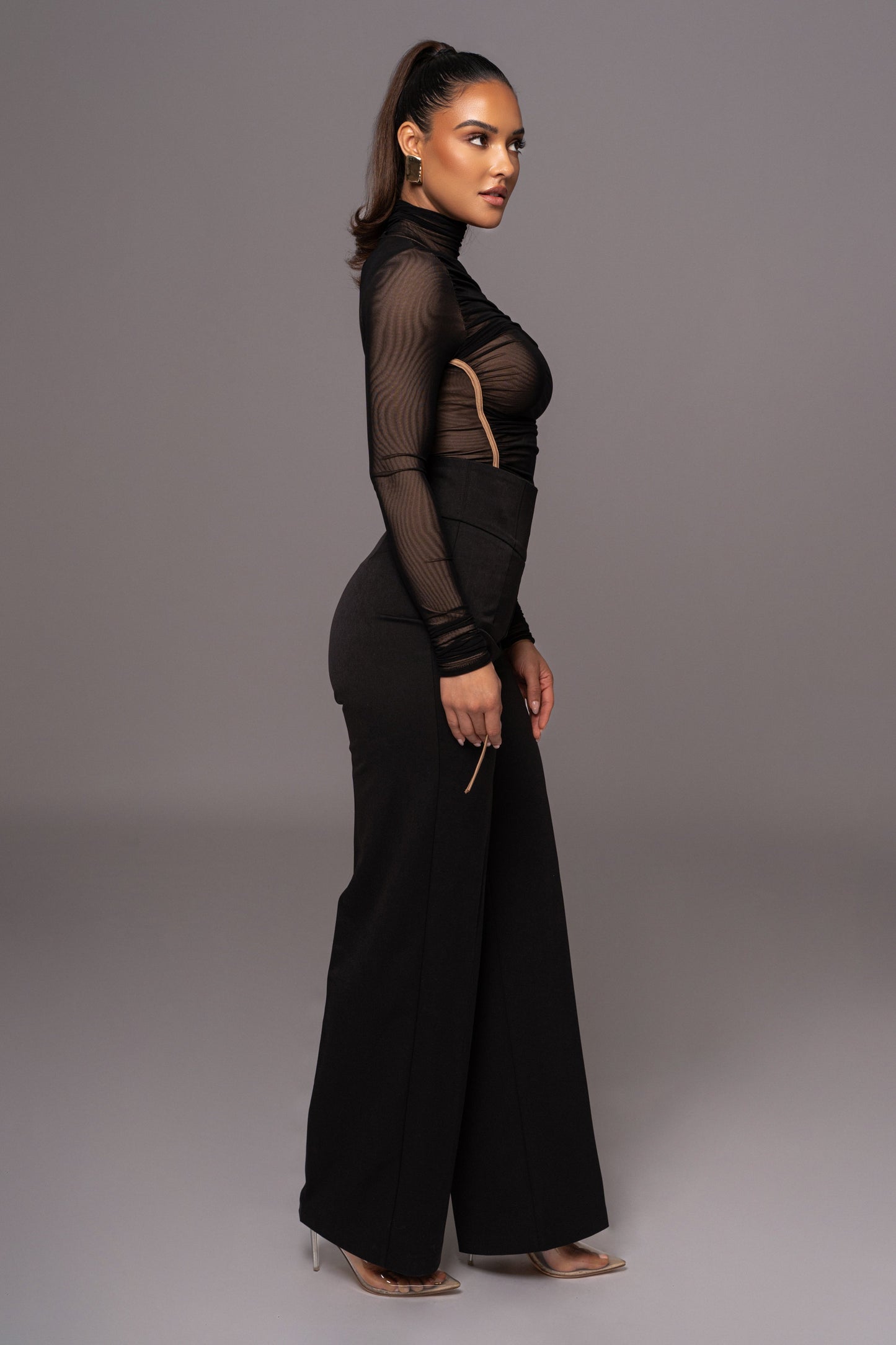 Black Novena Woven Pants JLUXLABEL