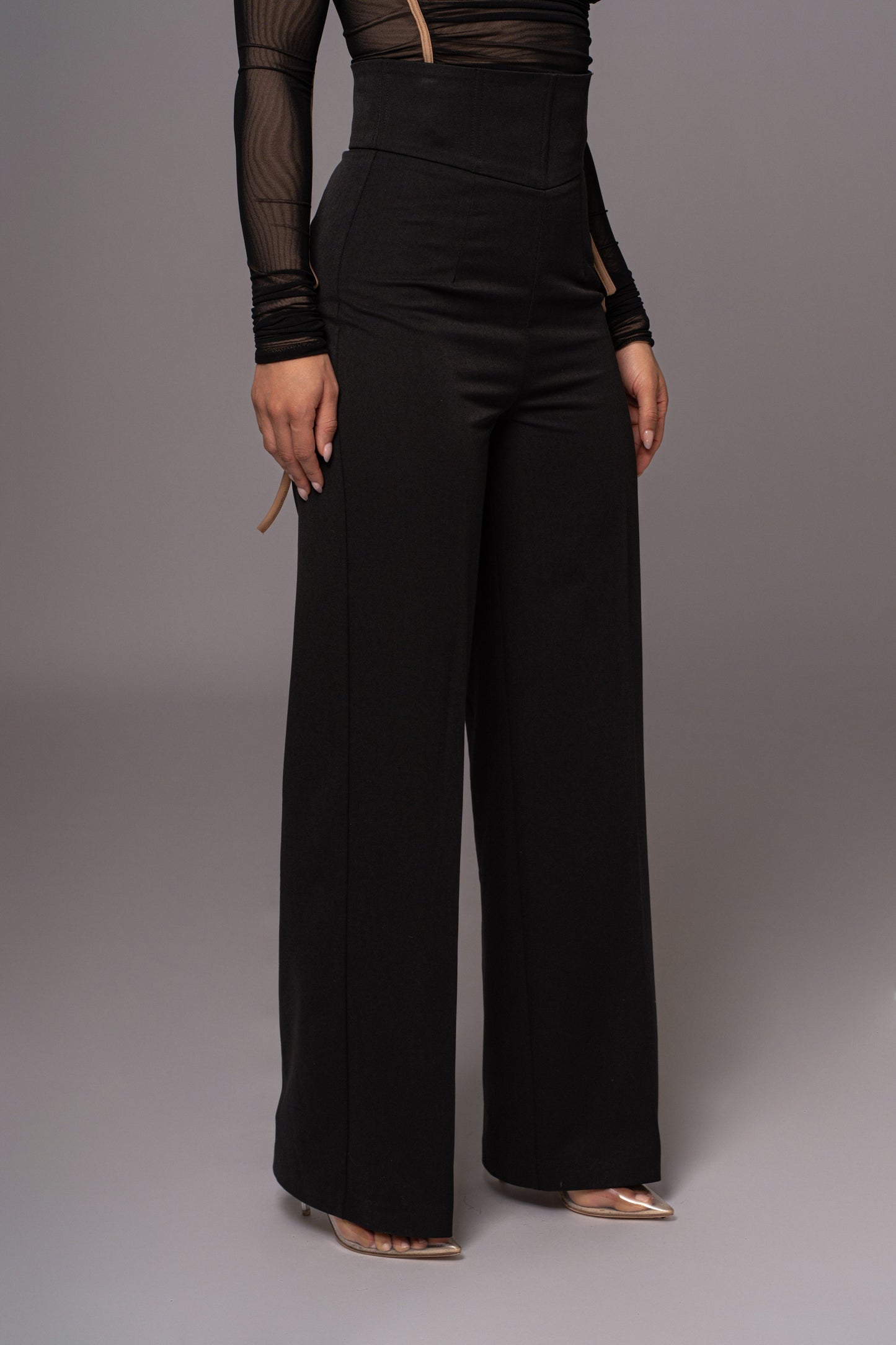 Black Novena Woven Pants JLUXLABEL
