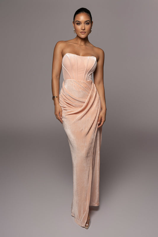 Blush True Bliss Maxi Skirt JLUXLABEL