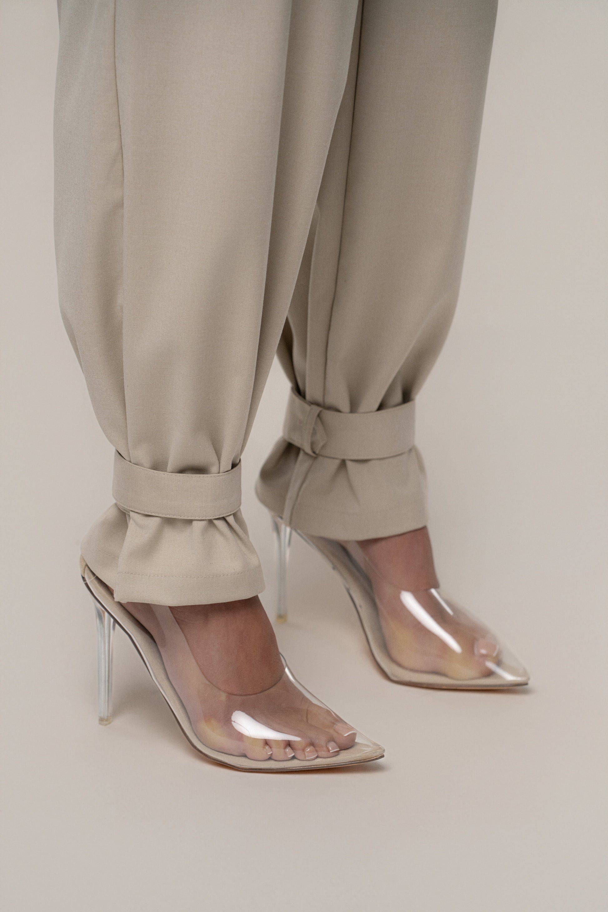 Khaki Autumn Flow Cargo Pants JLUXLABEL