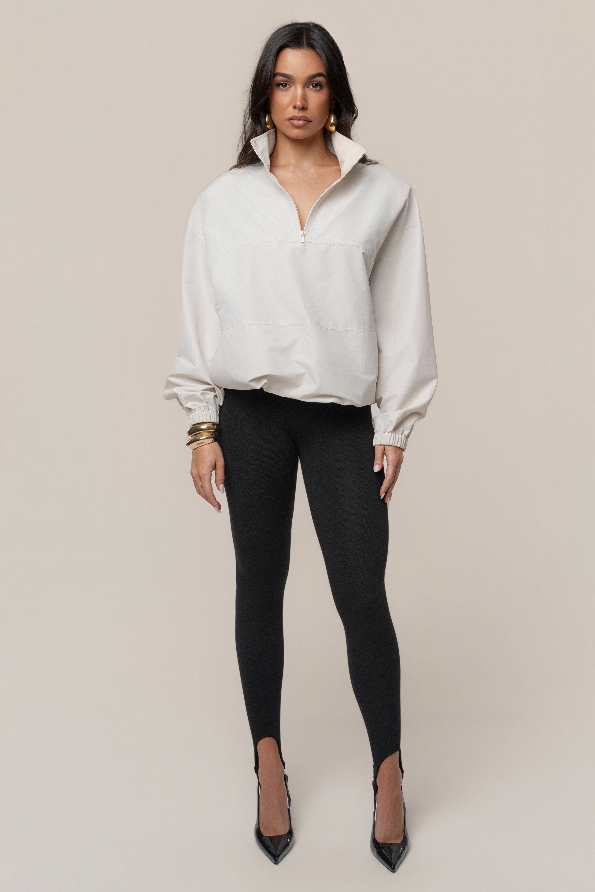 Milk Oversized Funnel Jacket JLUXLABEL