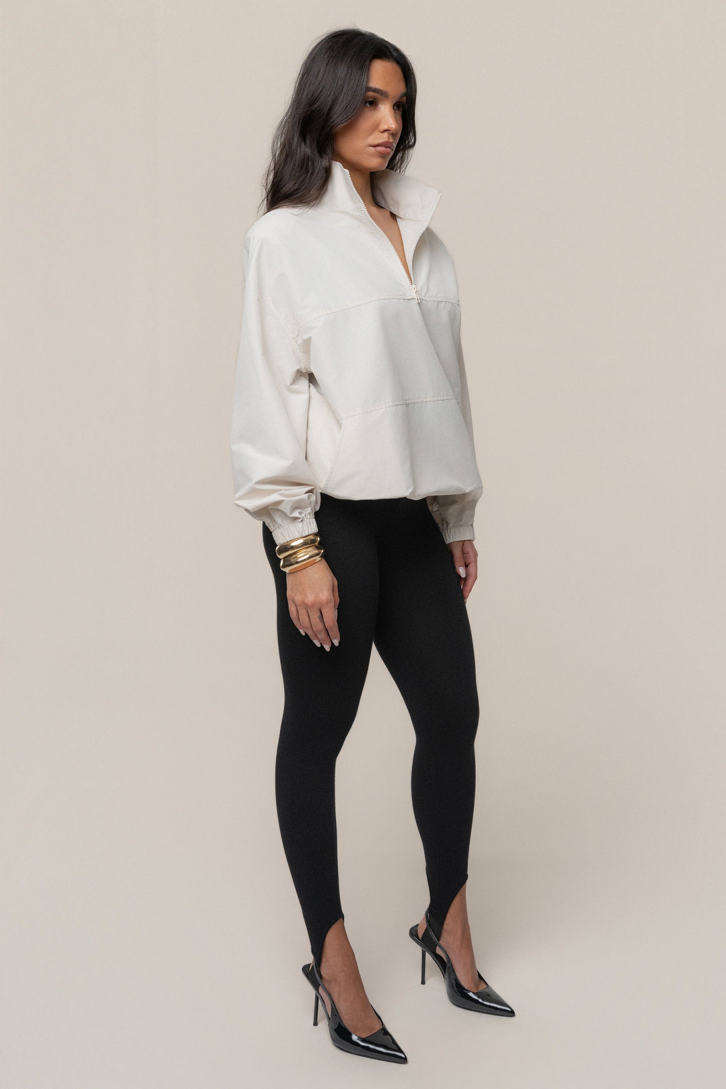 Milk Oversized Funnel Jacket JLUXLABEL