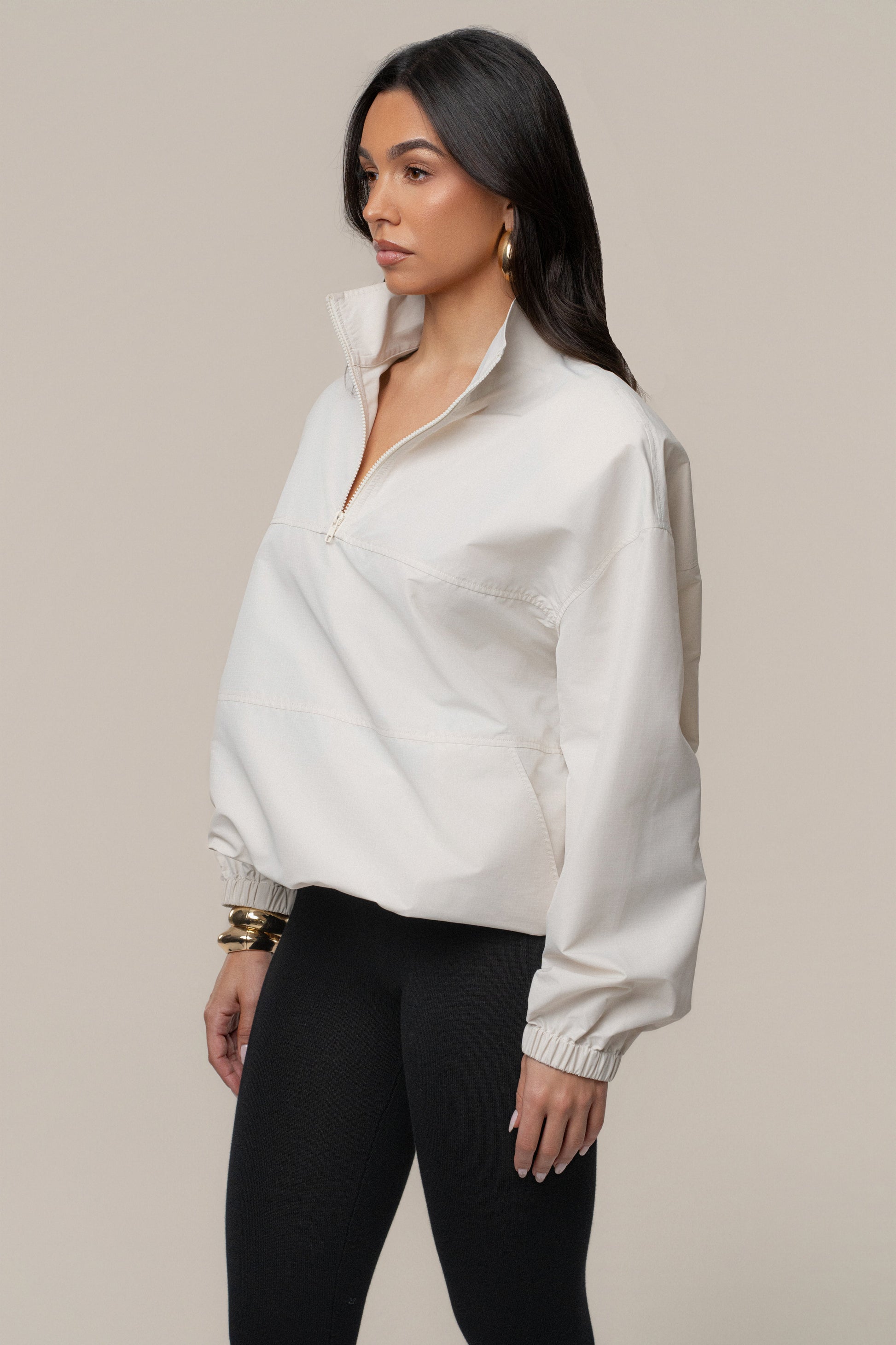 Milk Oversized Funnel Jacket JLUXLABEL