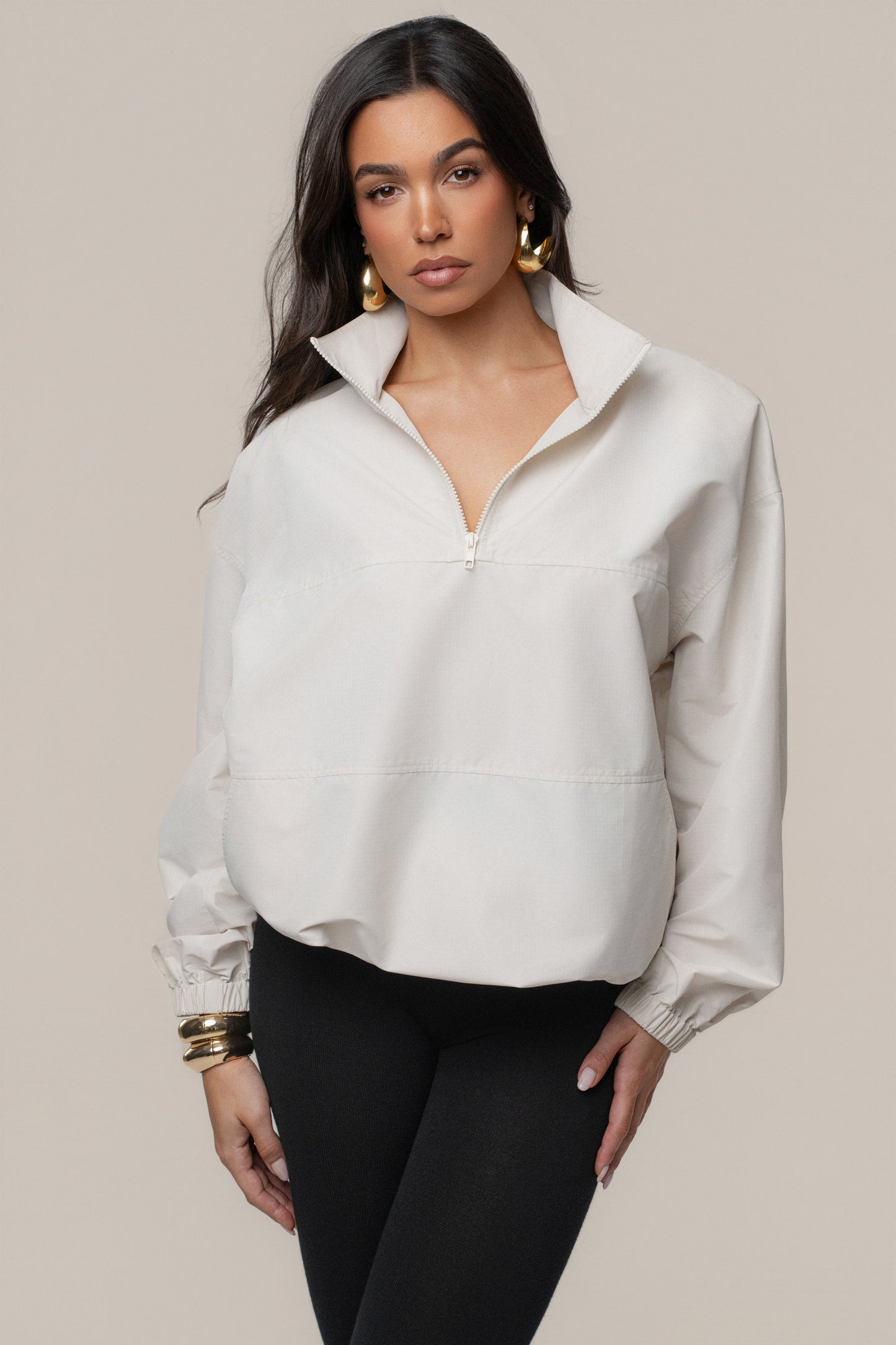Milk Oversized Funnel Jacket JLUXLABEL