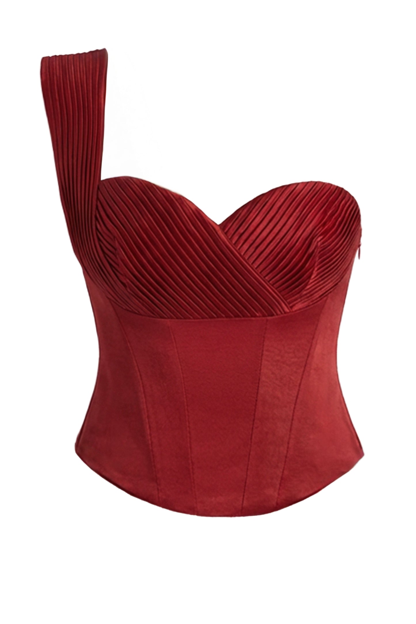 Red Love Song Satin Top JLUXLABEL