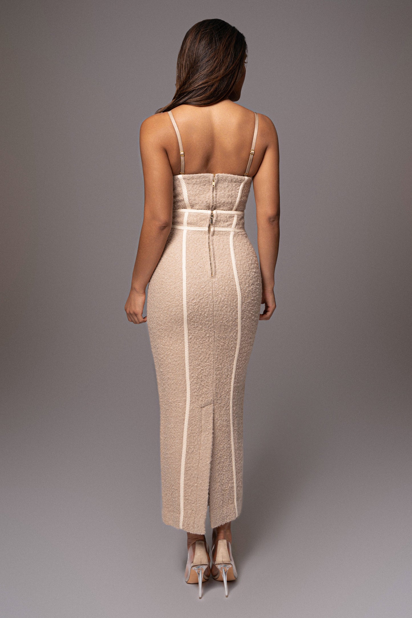 Beige Jozie Bustier Top JLUXLABEL