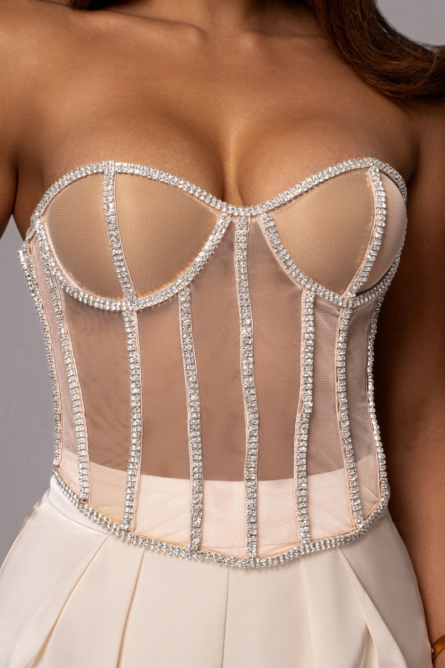 Light Limited Edition Rhinestone Crystal Corset JLUXLABEL
