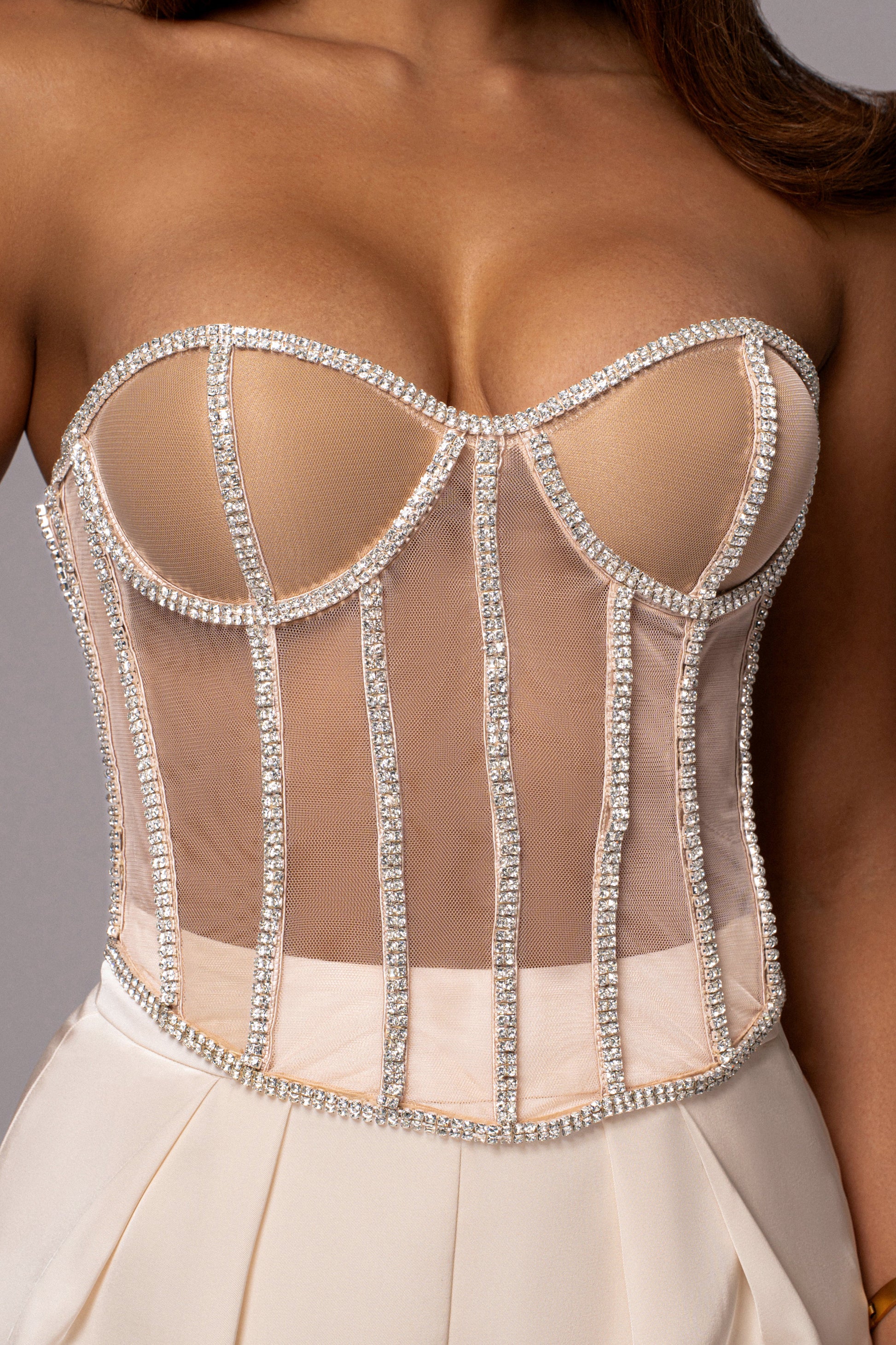 Light Limited Edition Rhinestone Crystal Corset JLUXLABEL