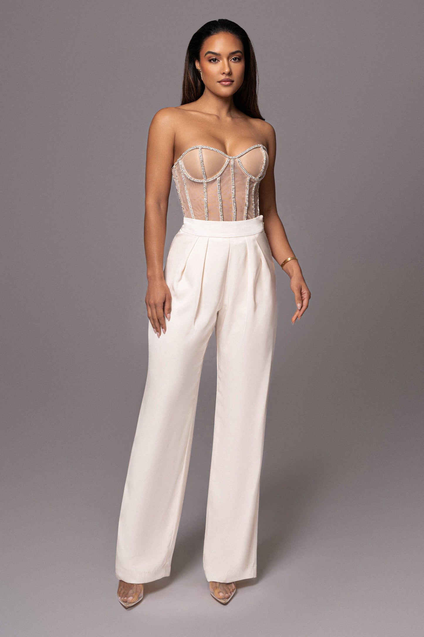 Light Limited Edition Rhinestone Crystal Corset JLUXLABEL