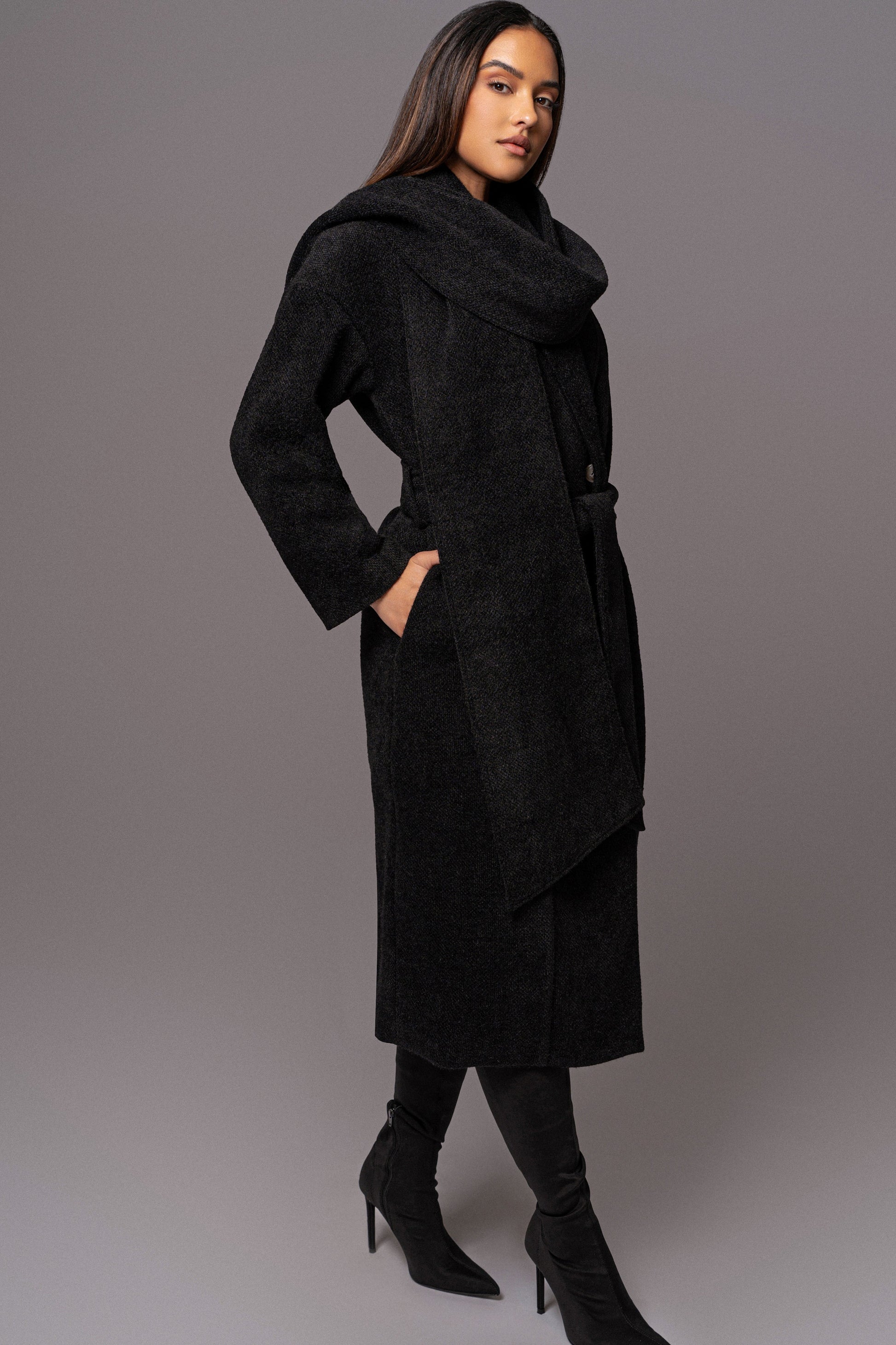 Black Jonah Coat JLUXLABEL