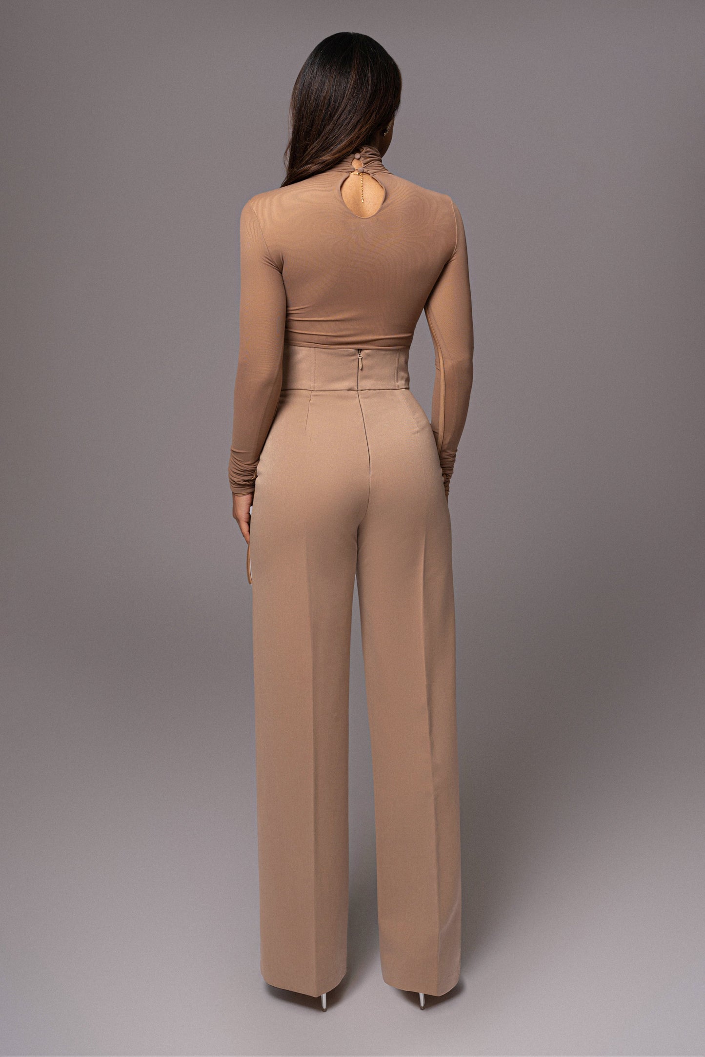 Tan Novena Woven Pants JLUXLABEL
