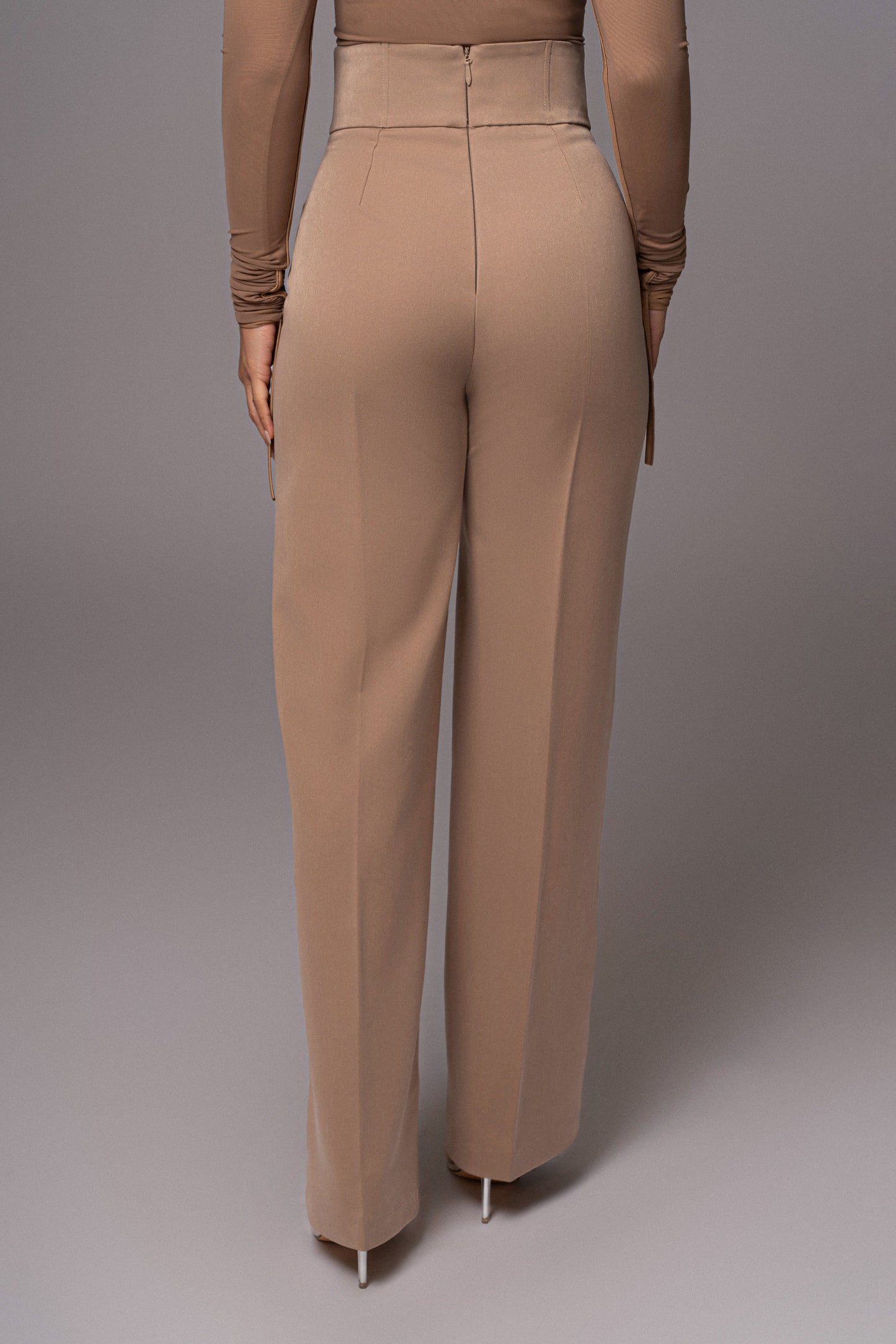 Tan Novena Woven Pants JLUXLABEL