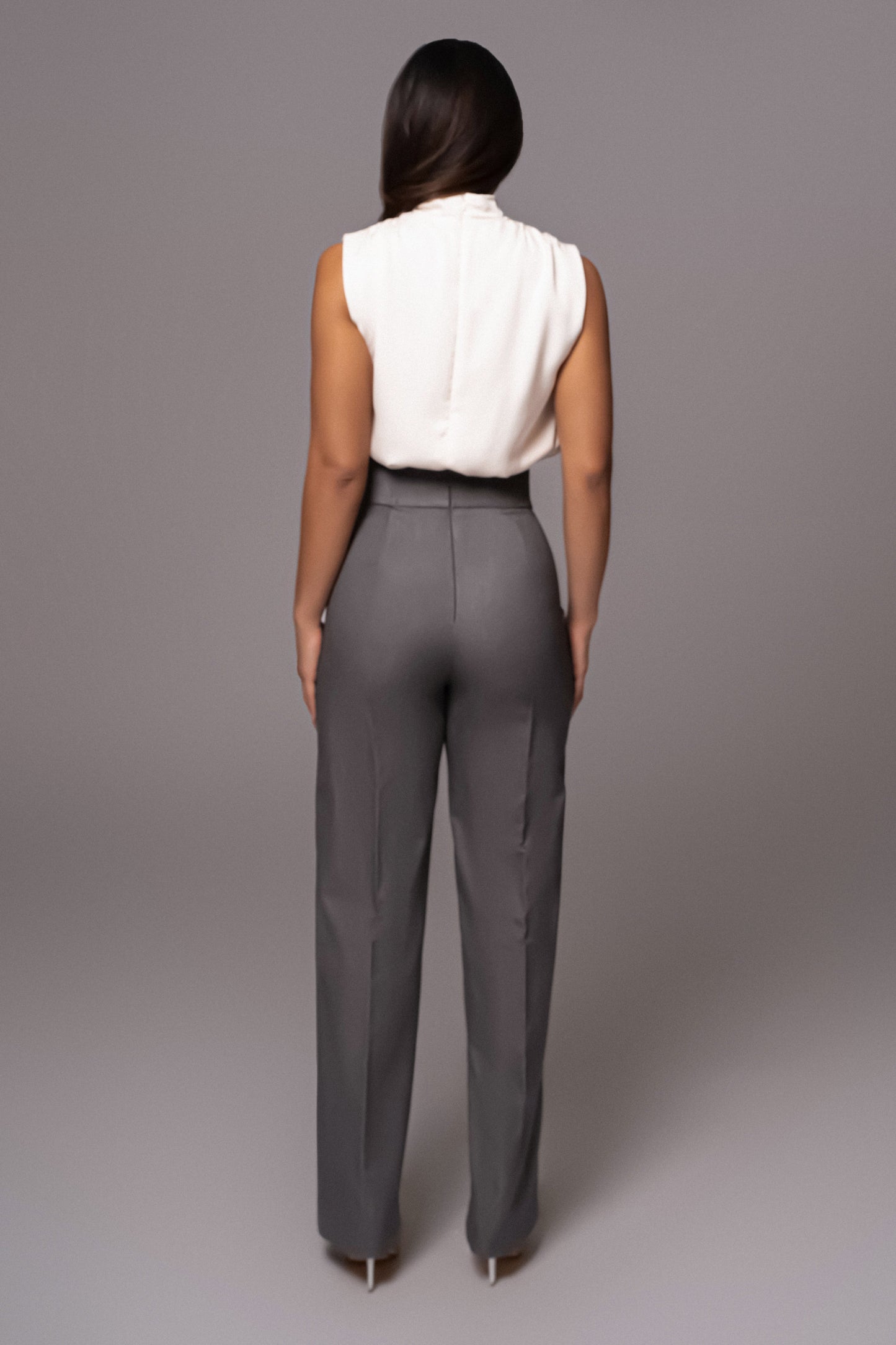 Grey Novena Woven Pants JLUXLABEL