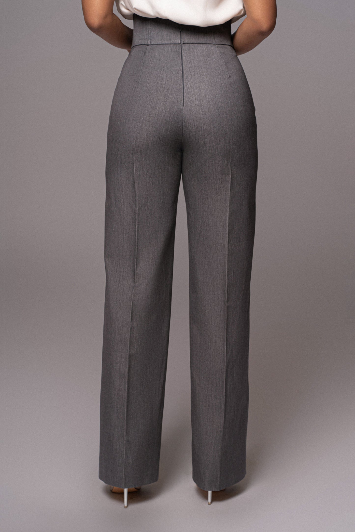 Grey Novena Woven Pants JLUXLABEL