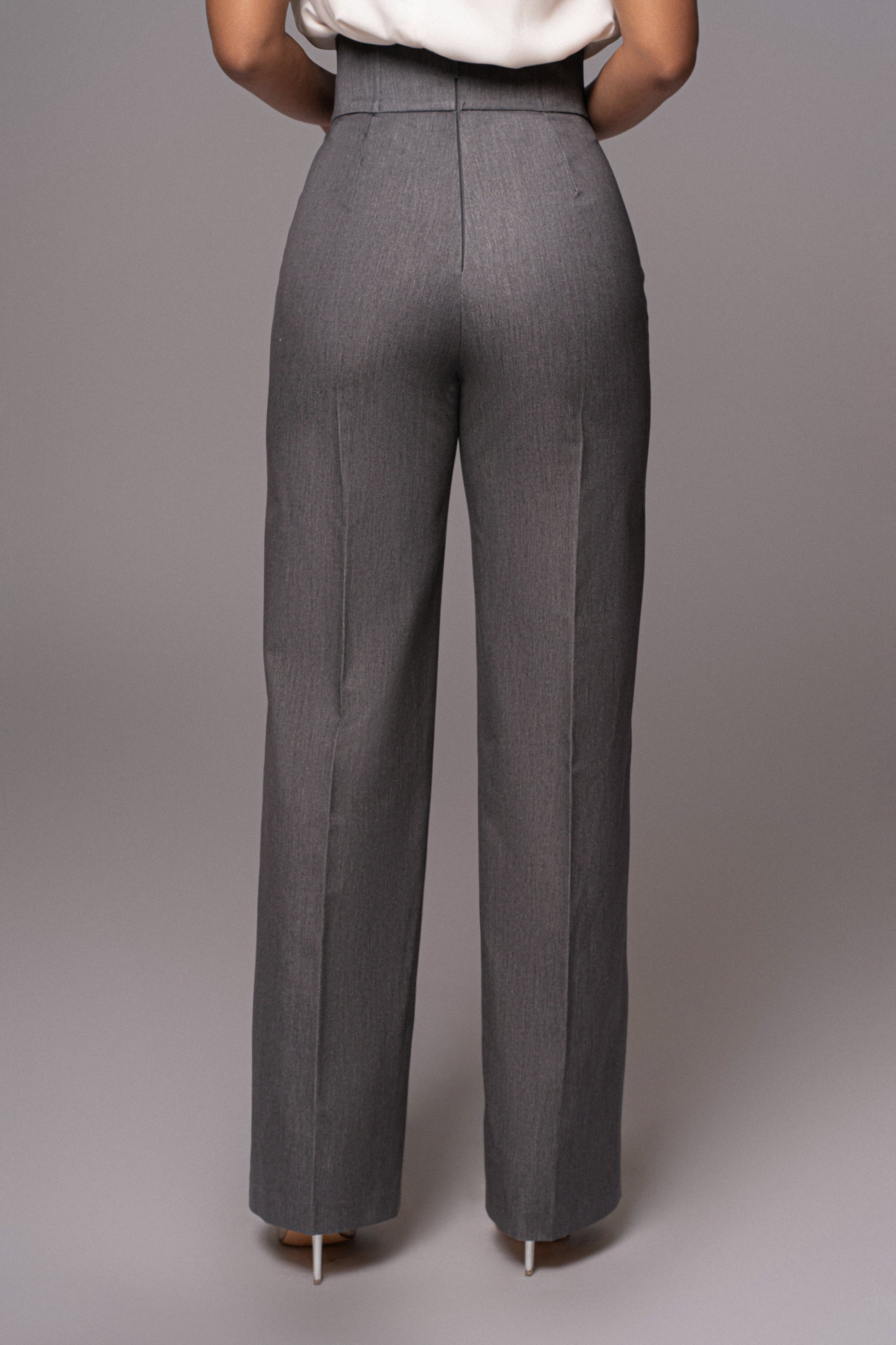 Grey Novena Woven Pants JLUXLABEL