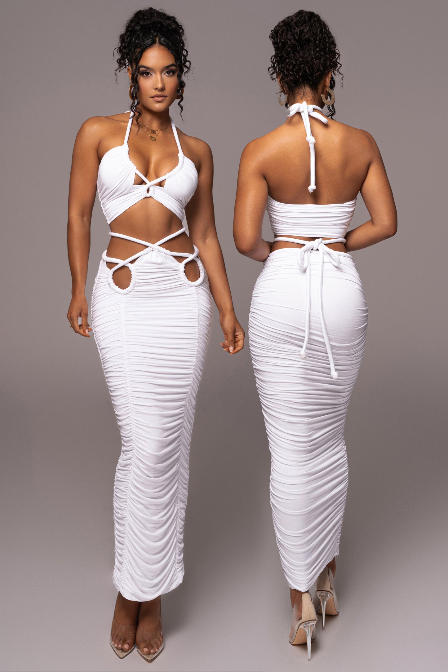 Ivory Go The Distance Skirt Set JLUXLABEL