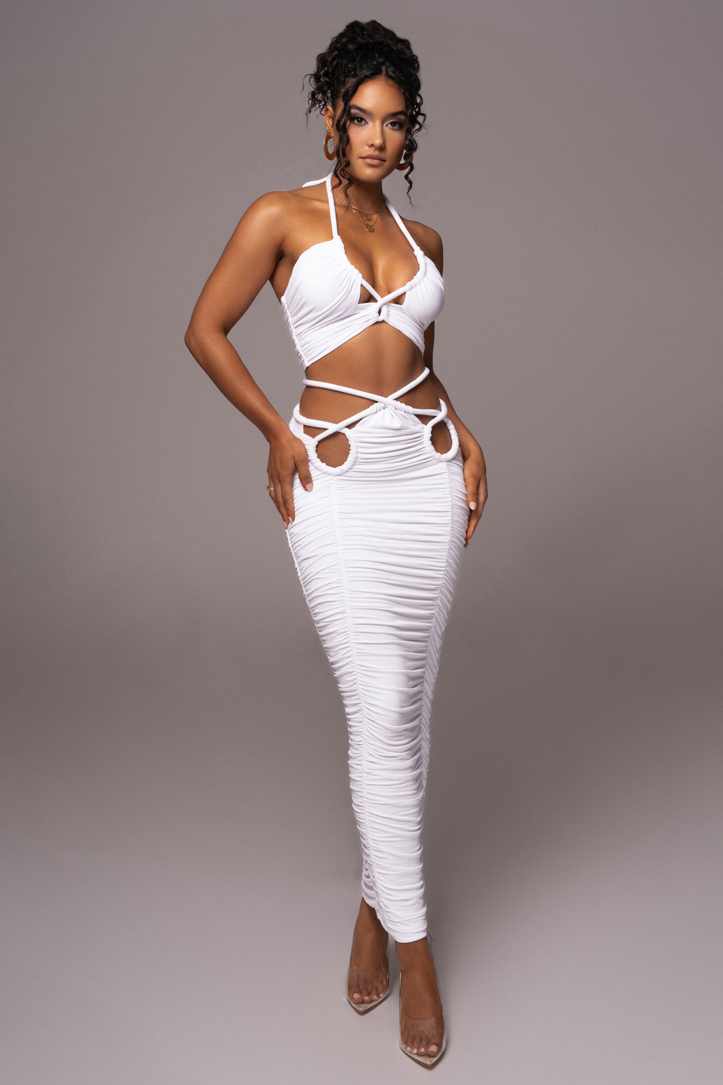 Ivory Go The Distance Skirt Set JLUXLABEL