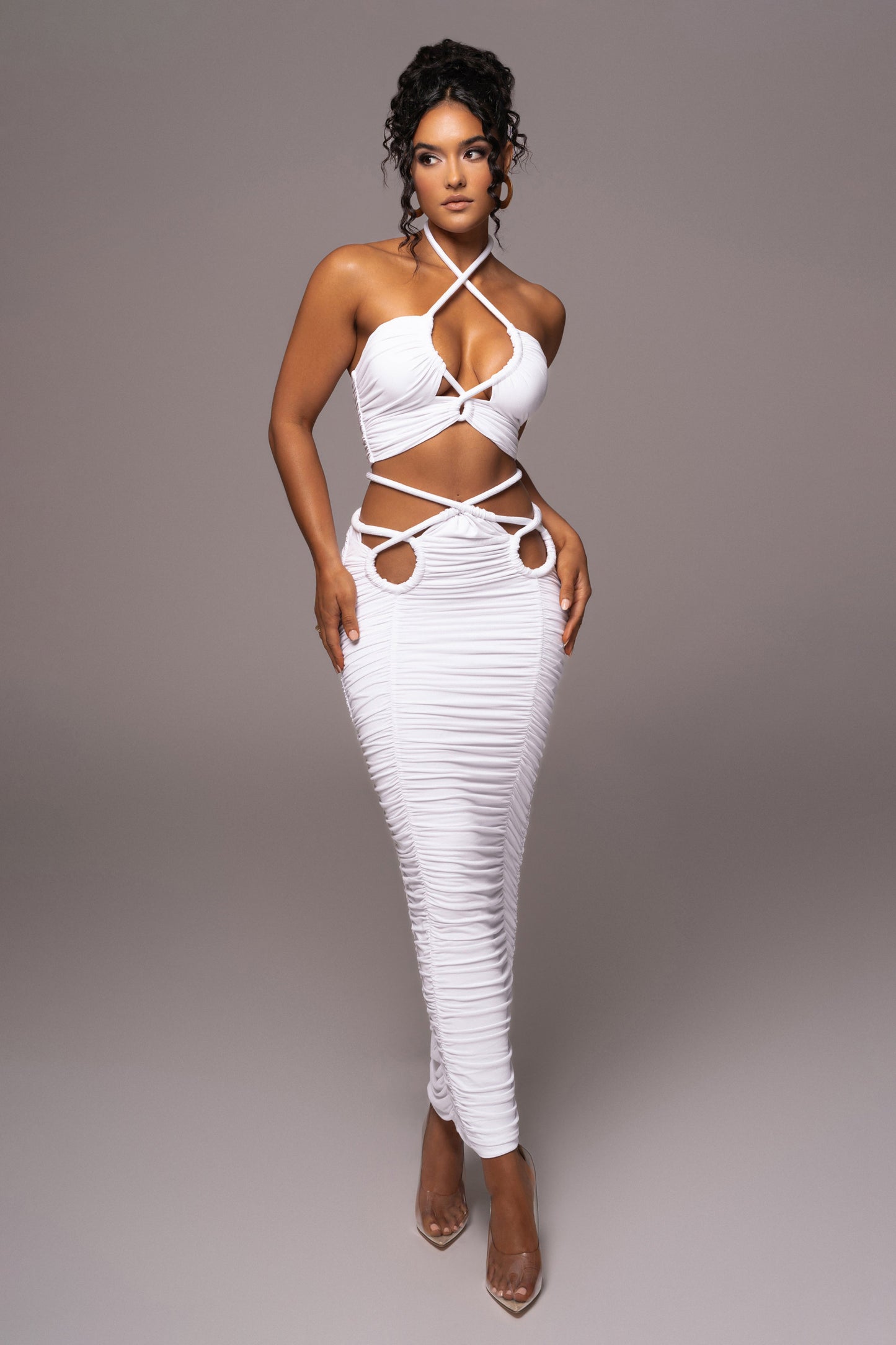 Ivory Go The Distance Skirt Set JLUXLABEL