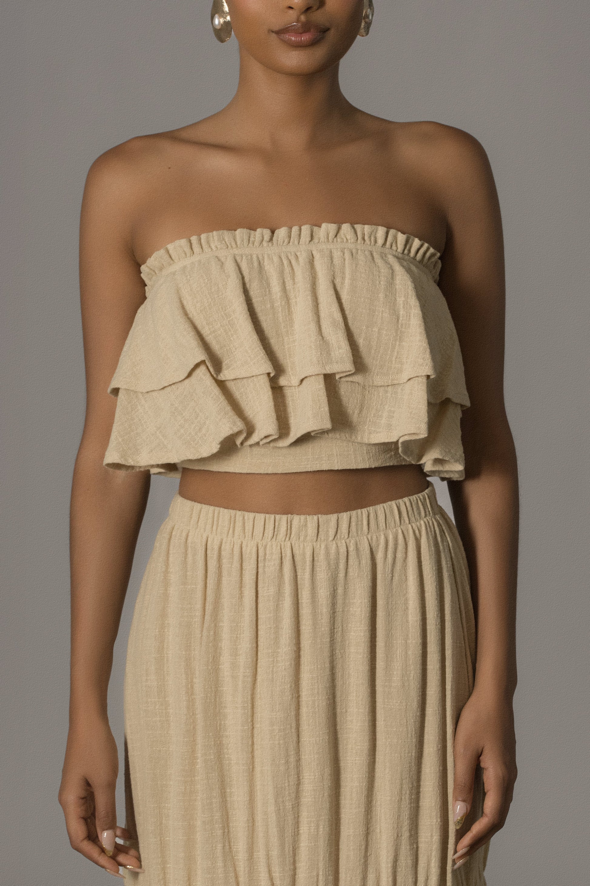 Beige By The Sea Skirt Set JLUXLABEL