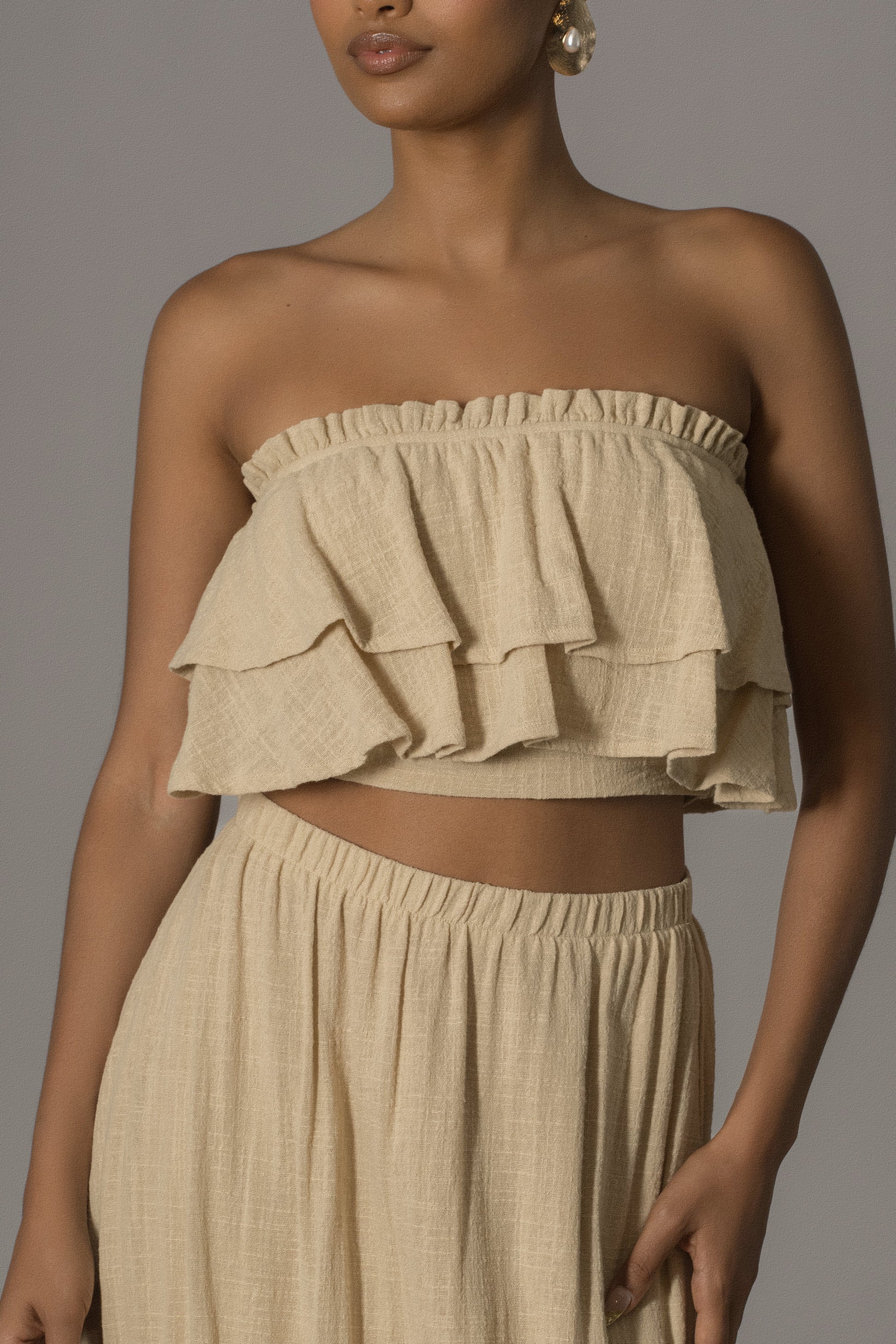 Beige By The Sea Skirt Set JLUXLABEL