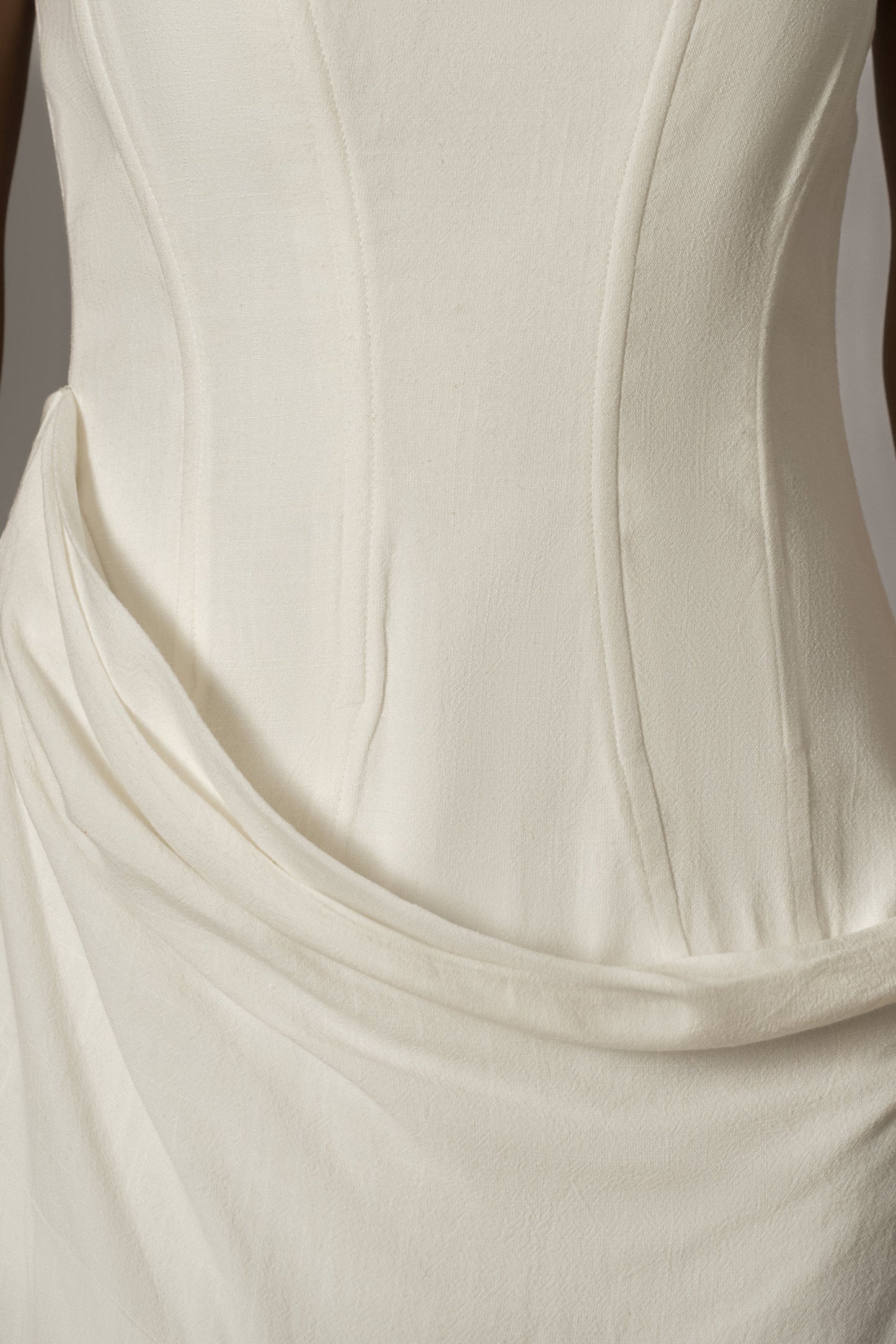 Ivory Journey Linen Maxi Dress JLUXLABEL
