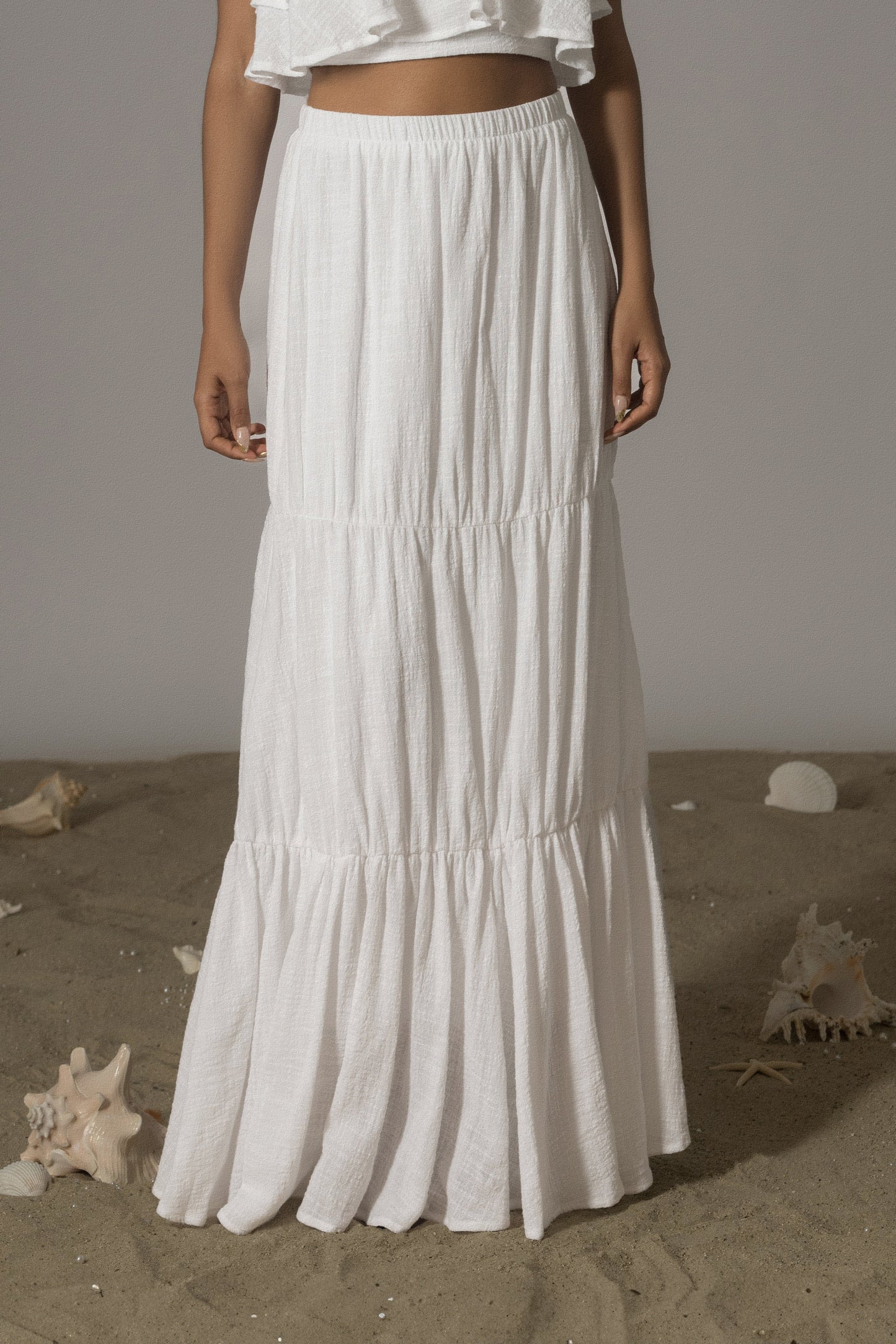 White By The Sea Skirt Set JLUXLABEL