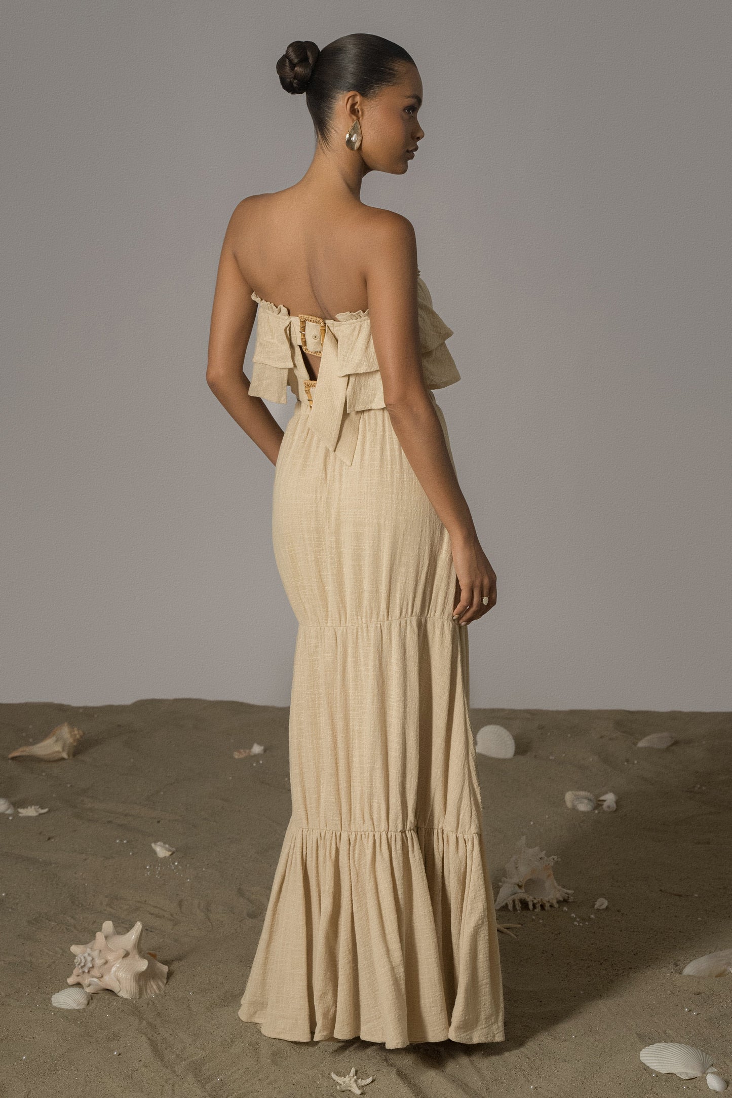 Beige By The Sea Skirt Set JLUXLABEL