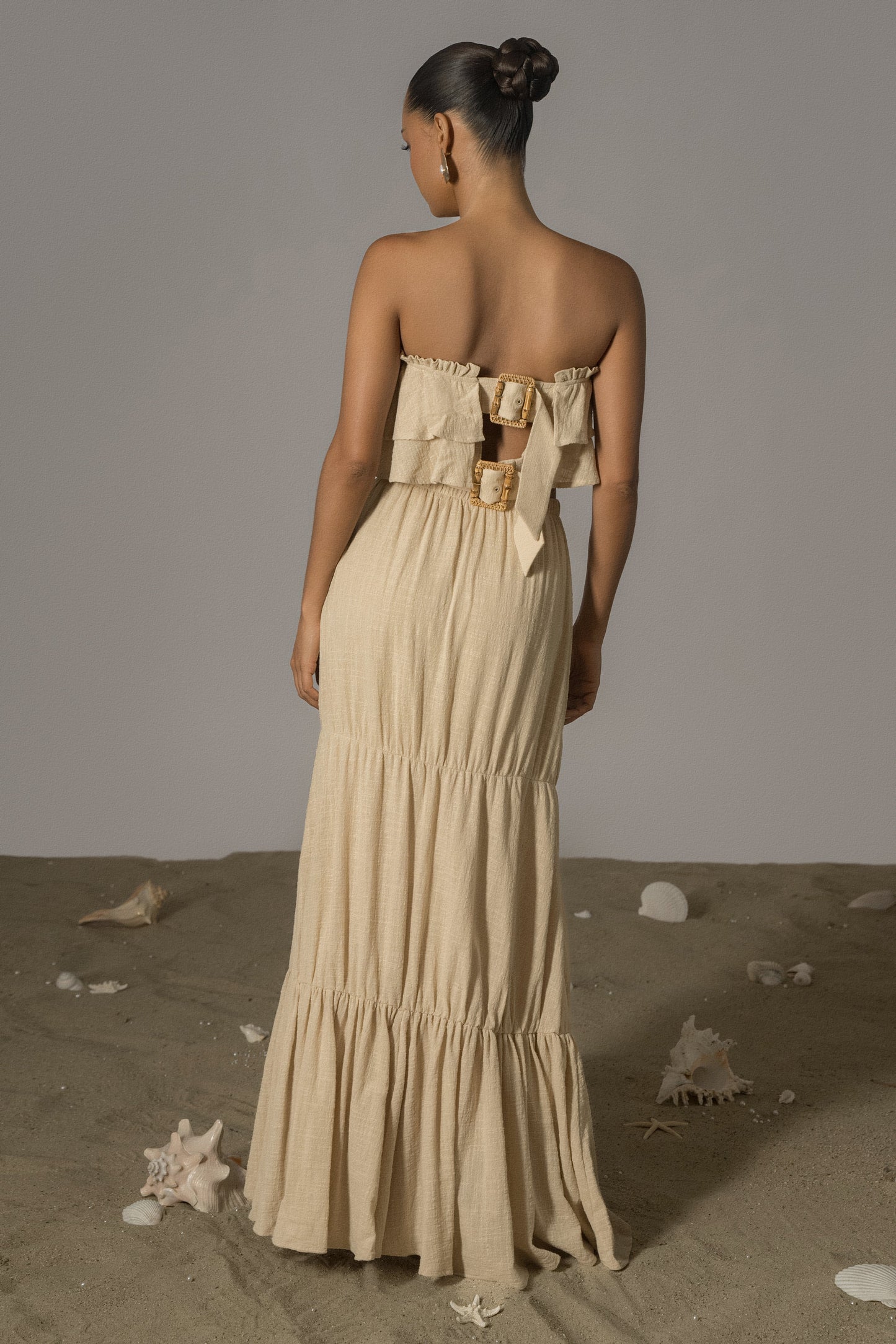 Beige By The Sea Skirt Set JLUXLABEL