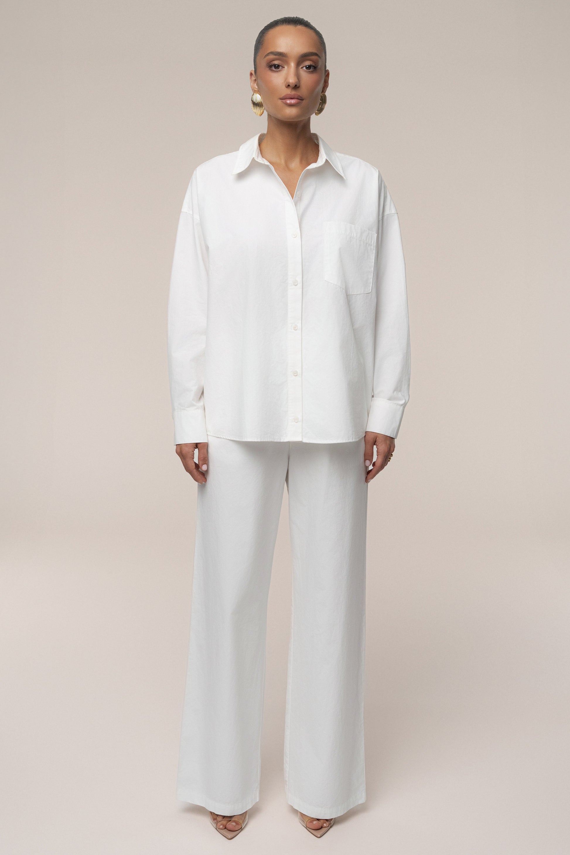 Ivory Leon Poplin Pant NEWFASHIONEDGE