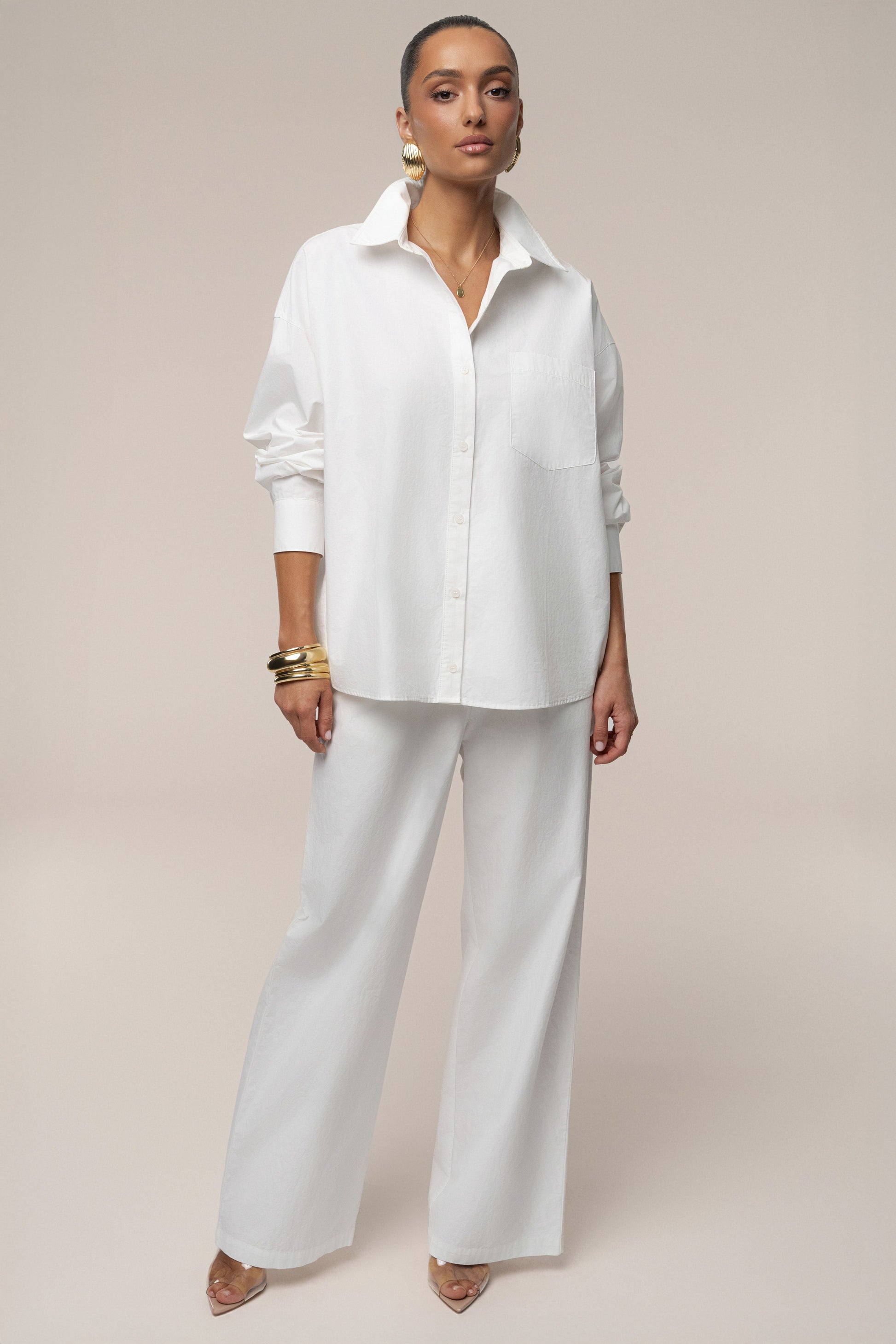 Ivory Leon Poplin Shirt JLUXLABEL