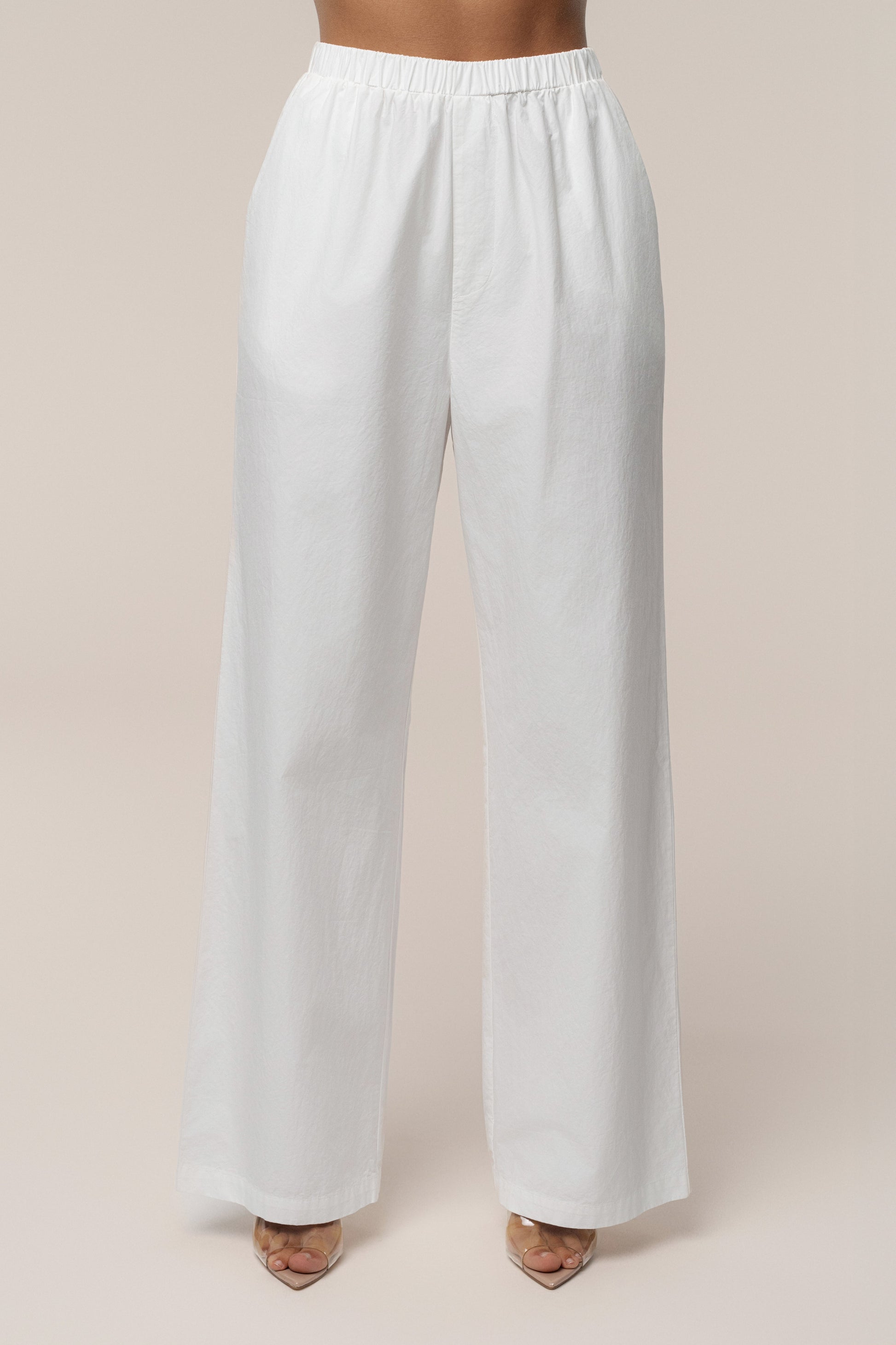 Ivory Leon Poplin Pant NEWFASHIONEDGE