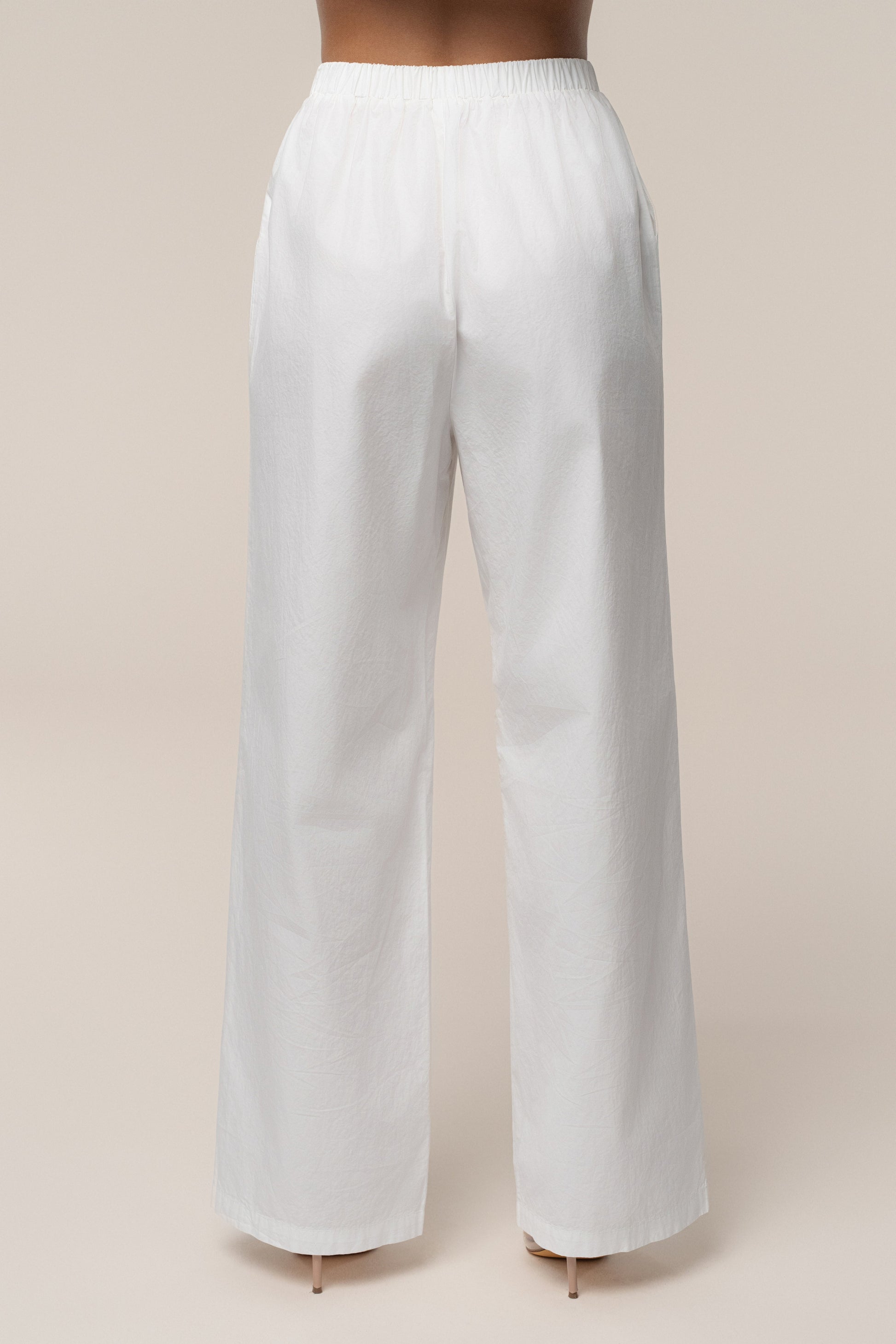 Ivory Leon Poplin Pant NEWFASHIONEDGE