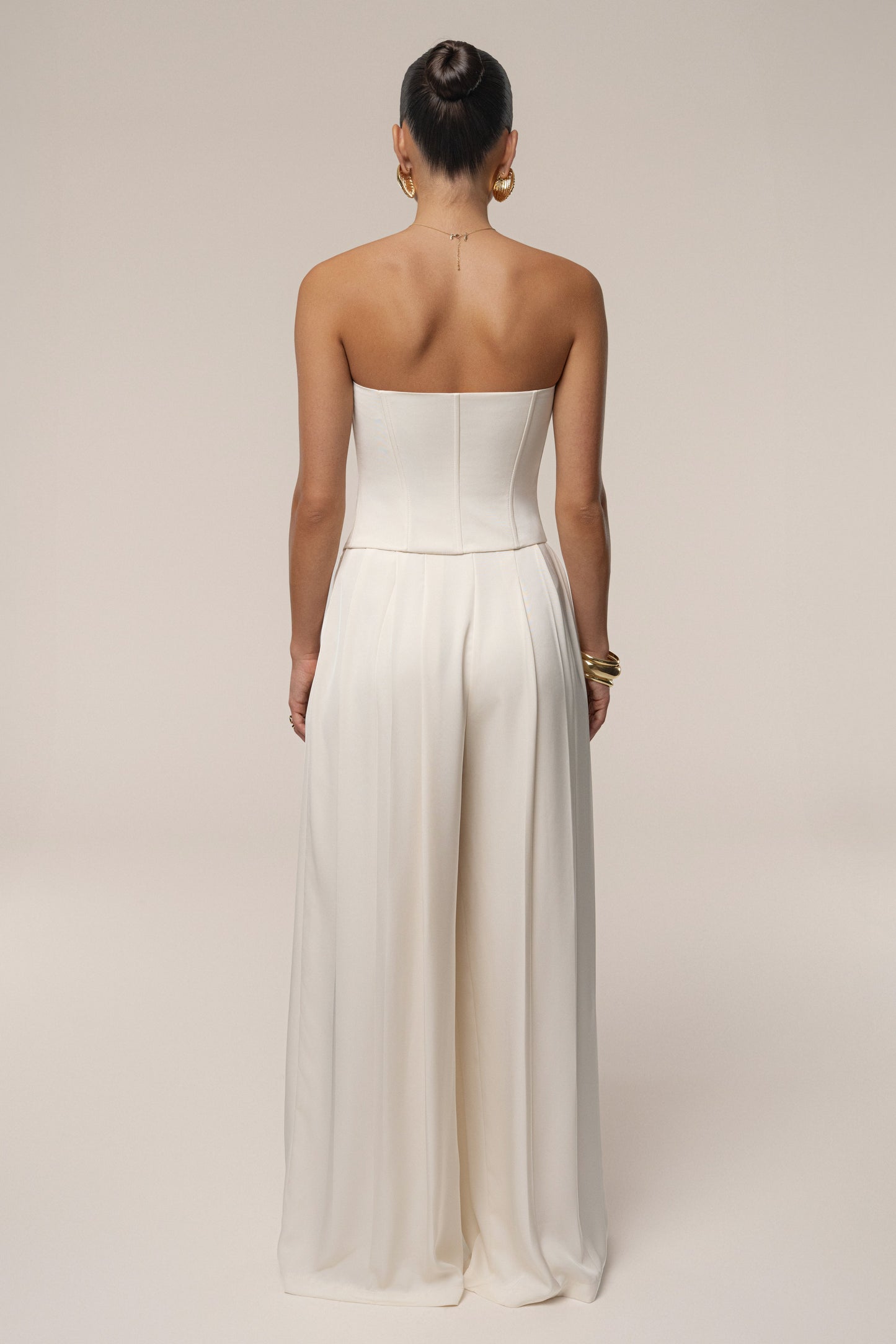 Buttercream Viv Satin Bustier Top JLUXLABEL