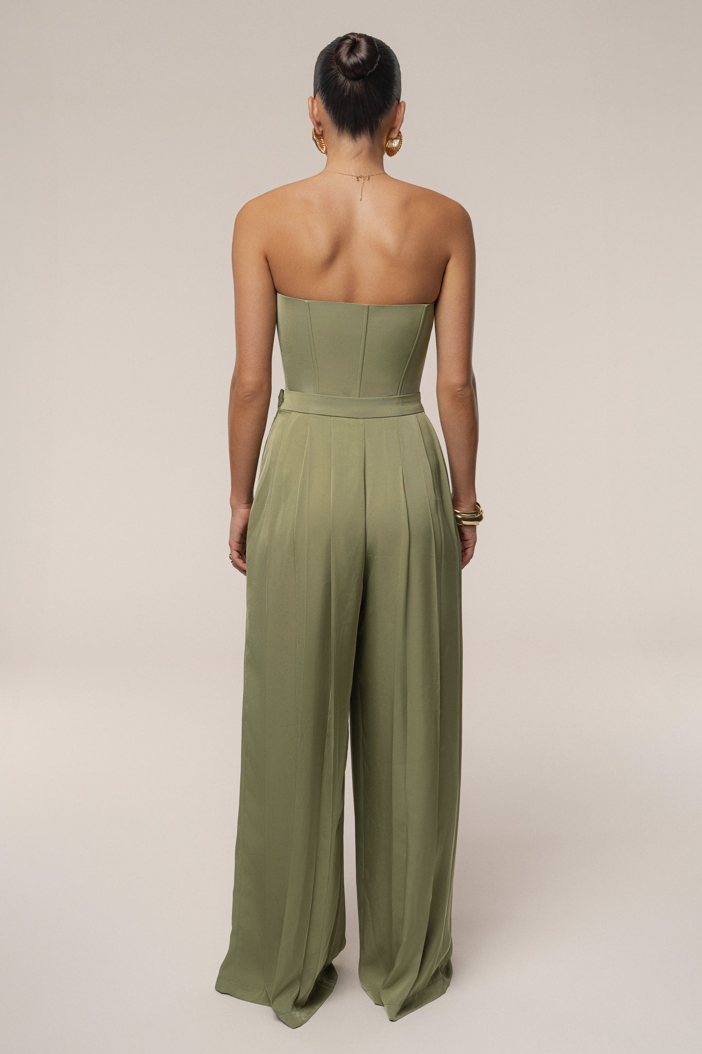 Olive Viv Satin Bustier Top JLUXLABEL