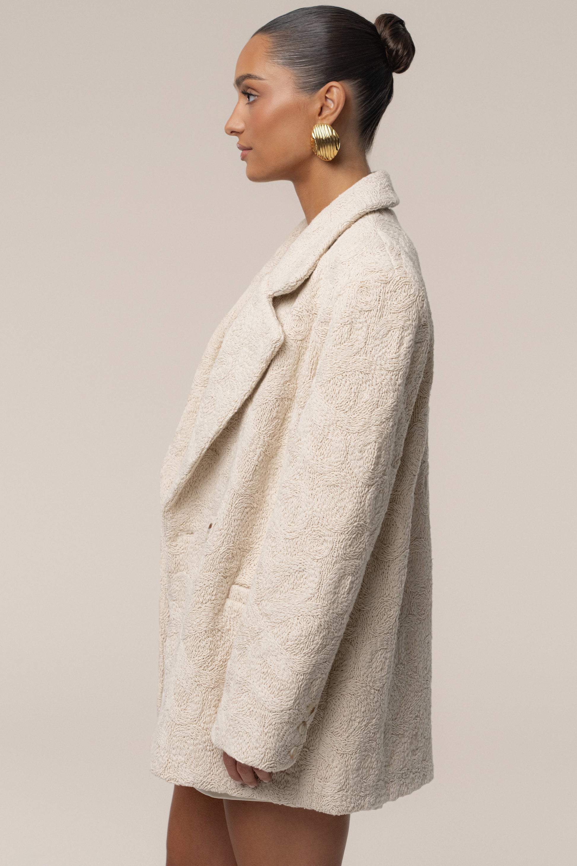 Ecru Avenue Oversize Blazer JLUXLABEL