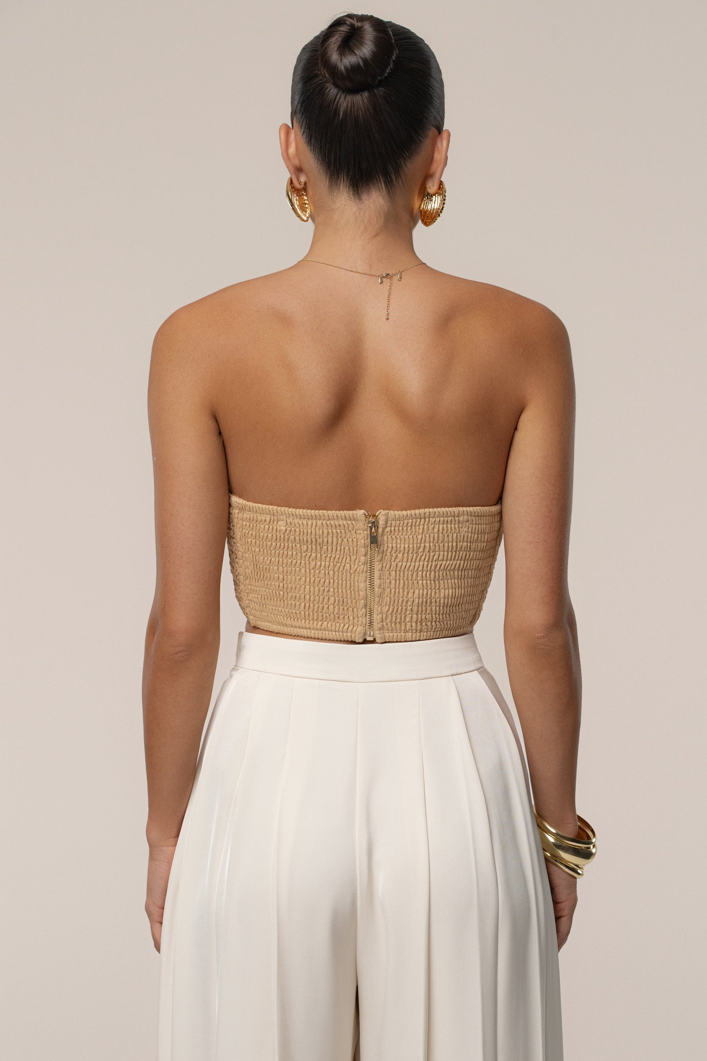 PRE-ORDER Beige Sail Away Texture Bustier