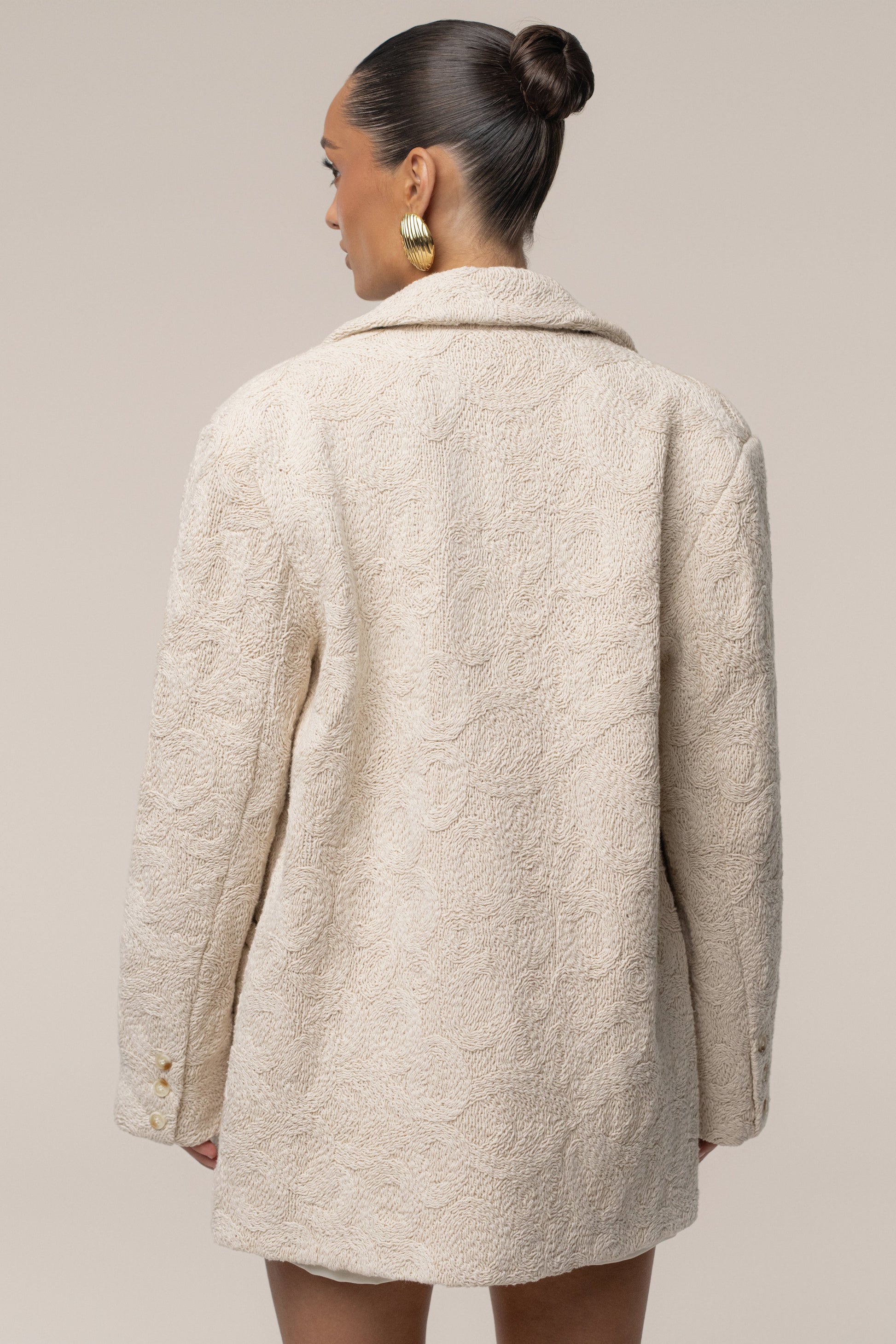 Ecru Avenue Oversize Blazer JLUXLABEL