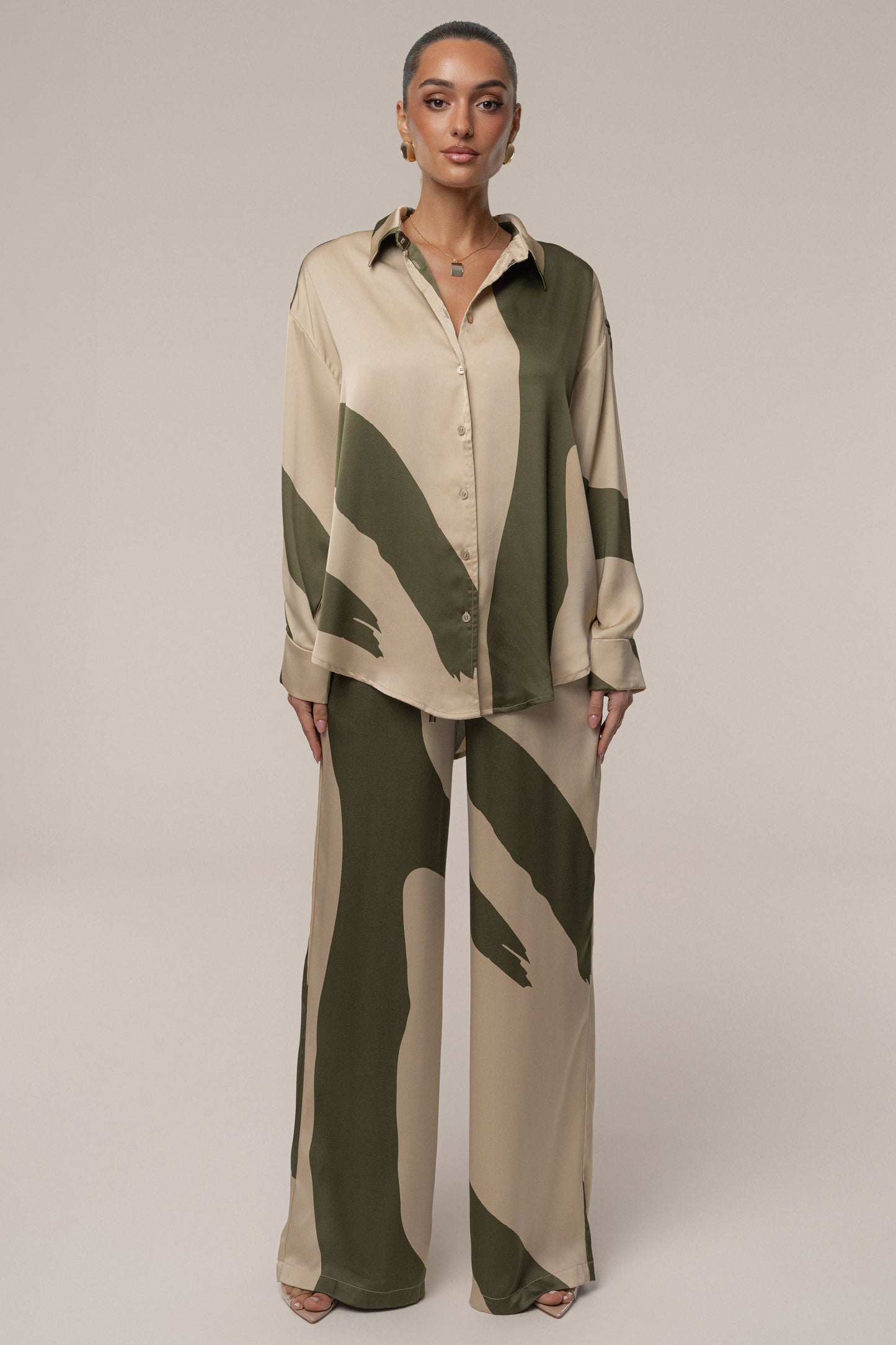 Multi Ella Safari Blouse NEWFASHIONEDGE