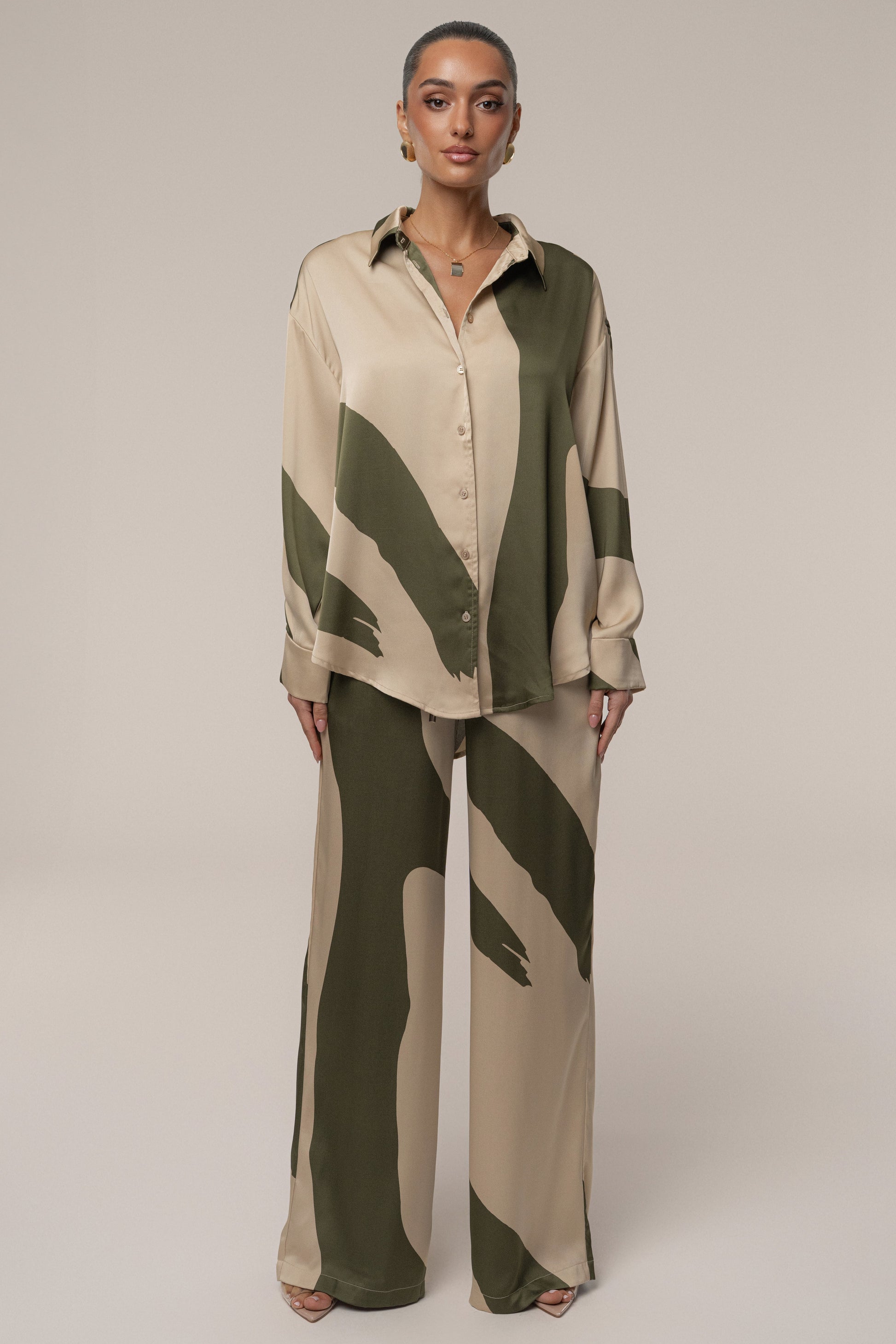 Multi Ella Safari Blouse NEWFASHIONEDGE
