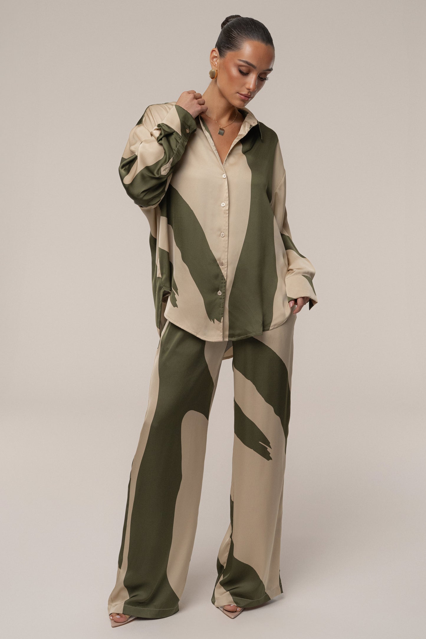 Multi Ella Safari Blouse NEWFASHIONEDGE