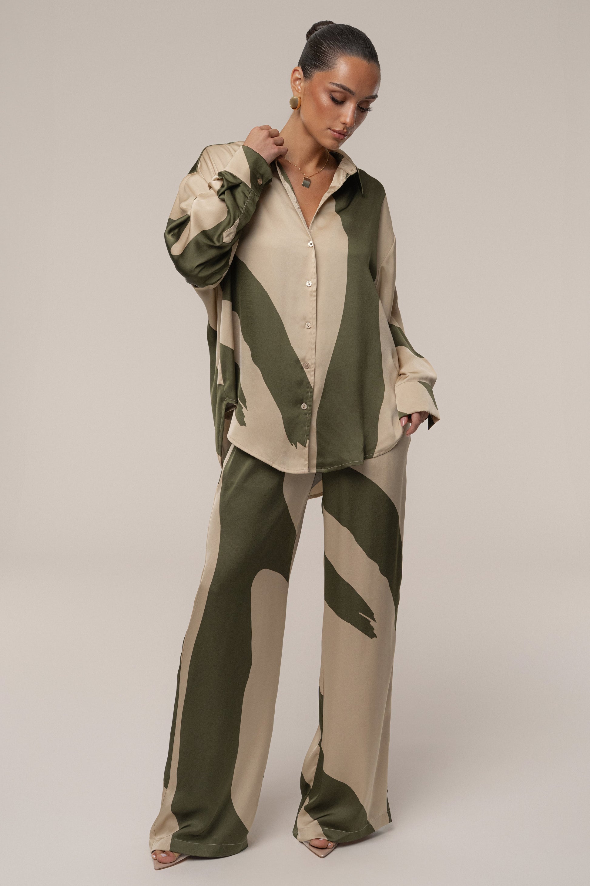 Multi Ella Safari Blouse NEWFASHIONEDGE