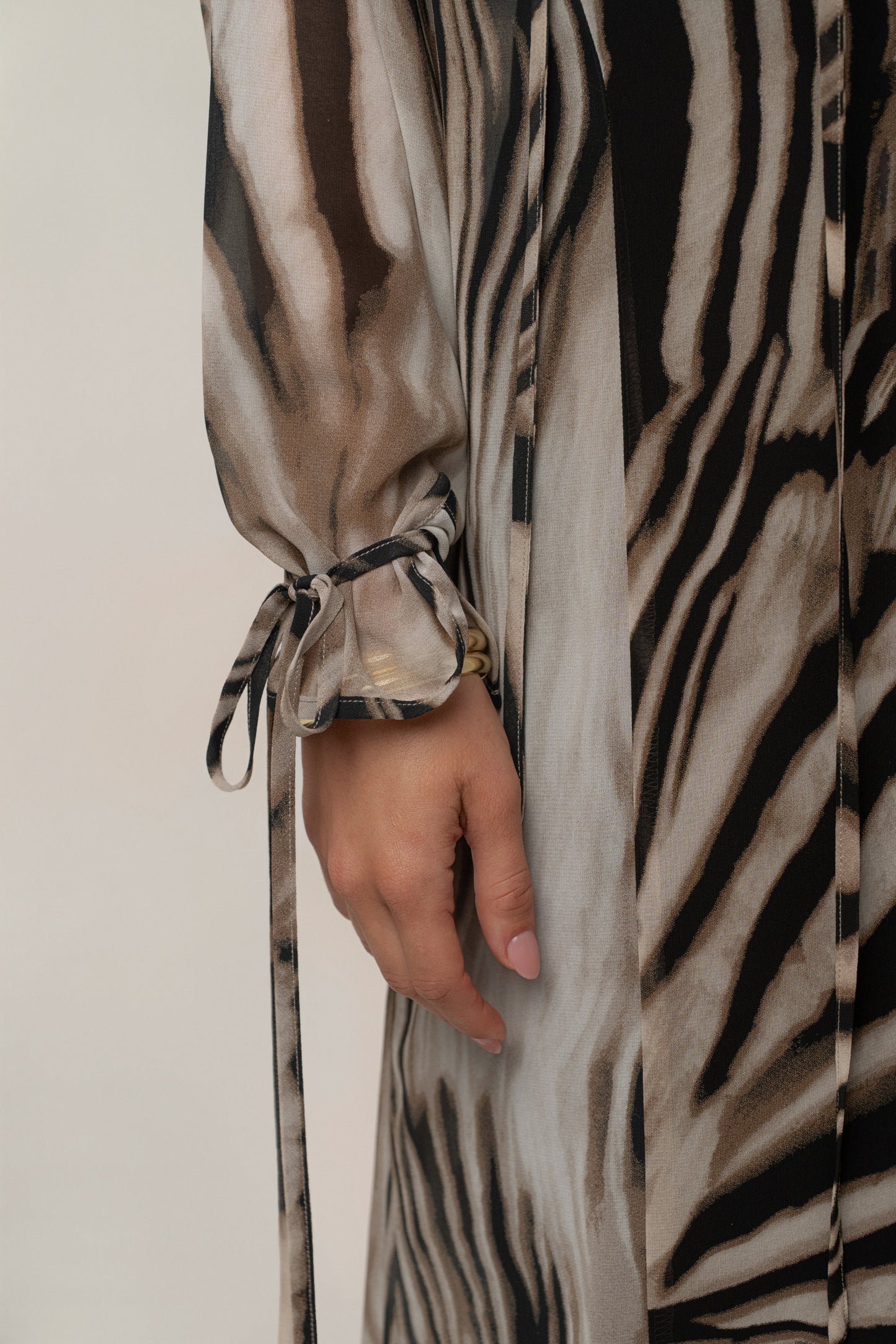 Brown Zebra Print New Vista Maxi Dress NEWFASHIONEDGE