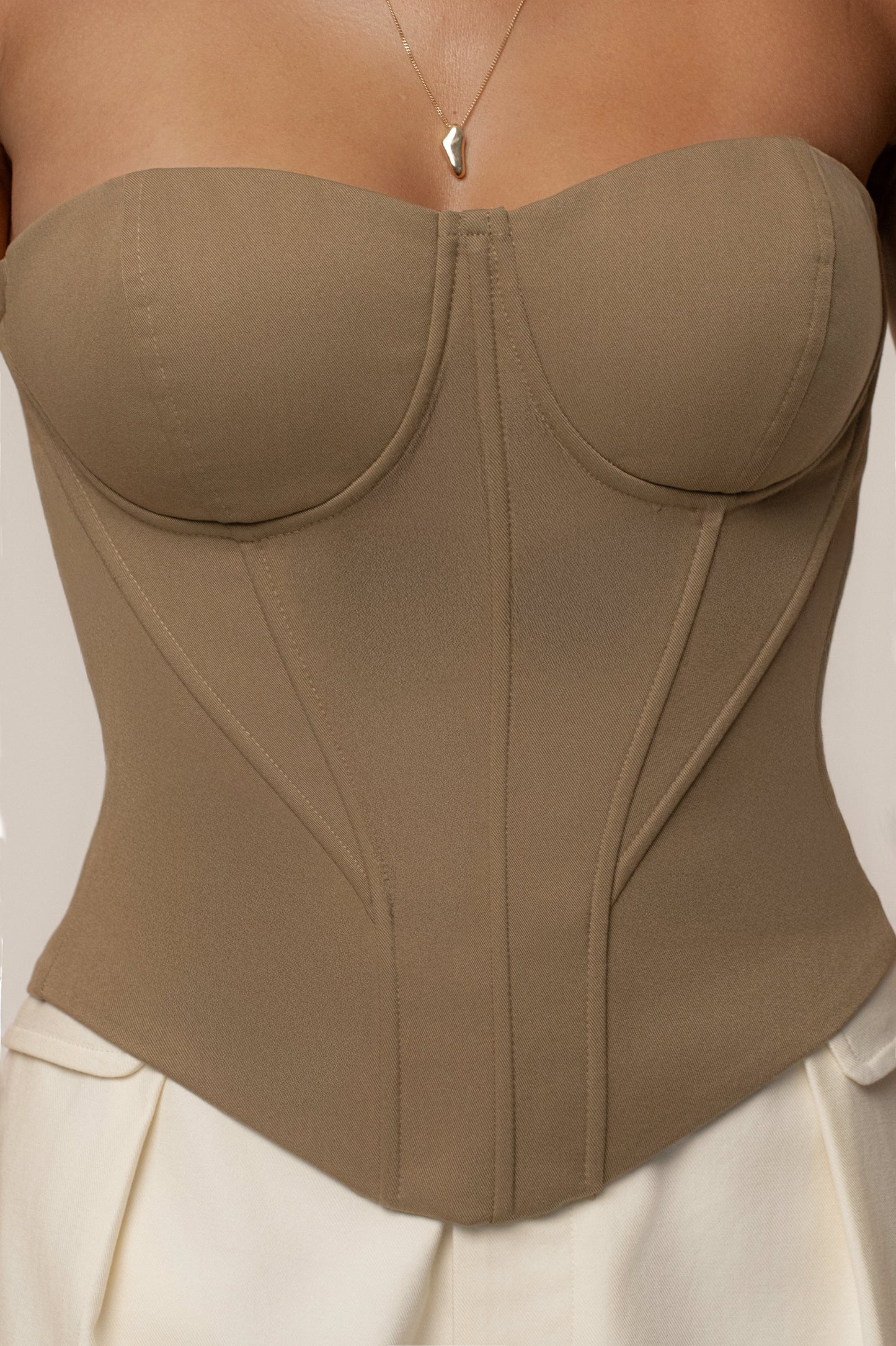 Tan Sunset Tides Corset JLUXLABEL
