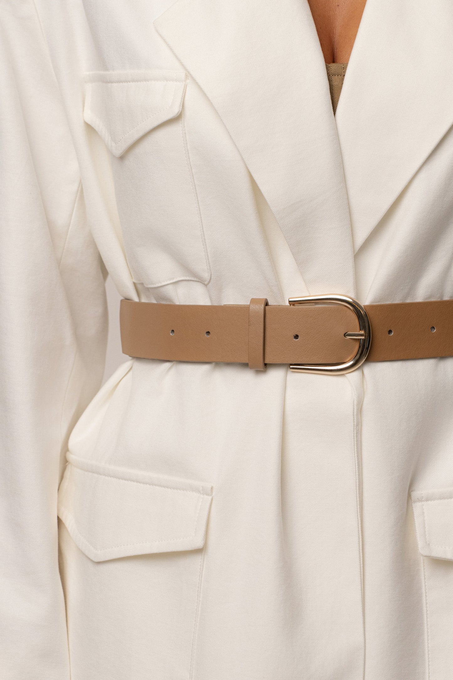 Ivory Precision Woven Blazer JLUXLABEL