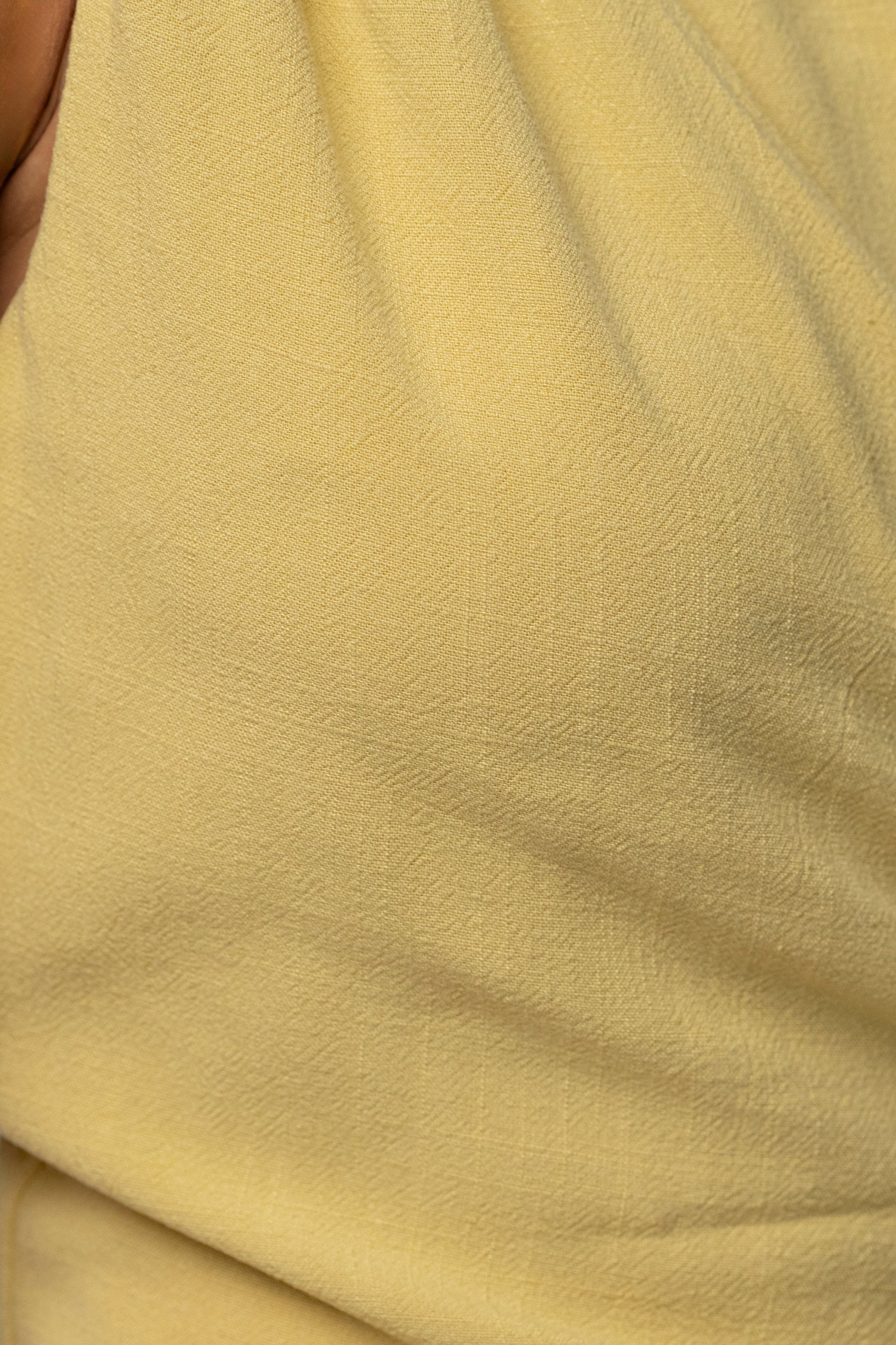 Yellow Palmera One Shoulder Top JLUXLABEL