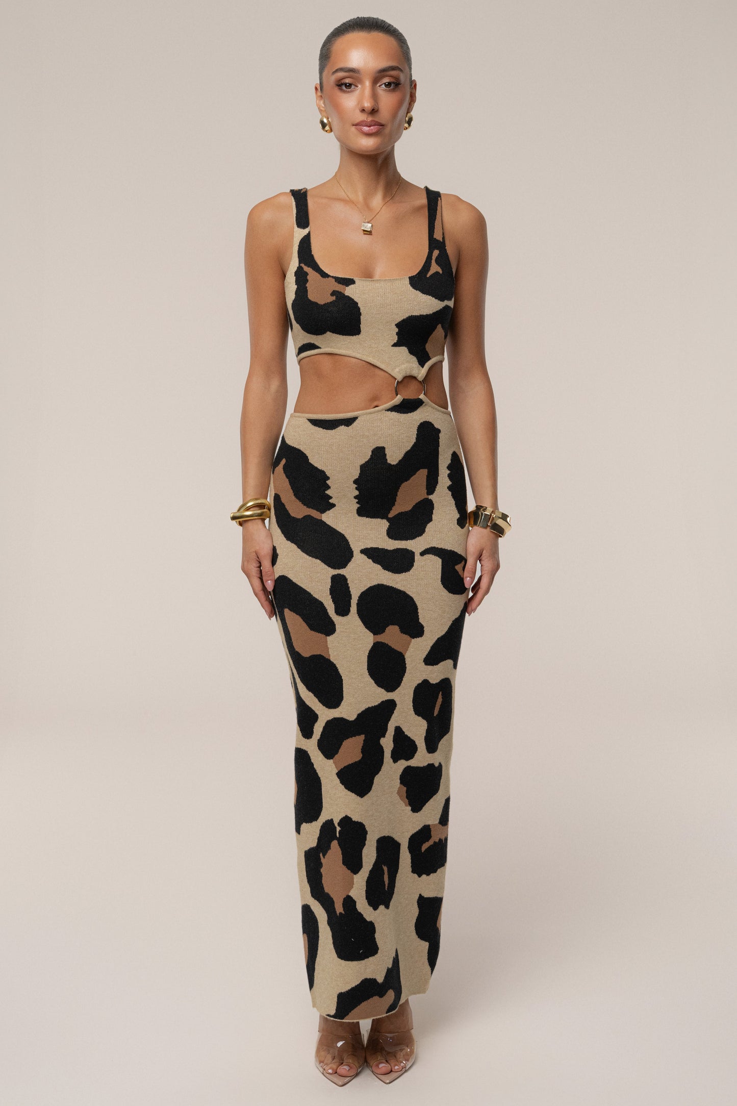 Leopard Zahara Print Maxi Dress JLUXLABEL