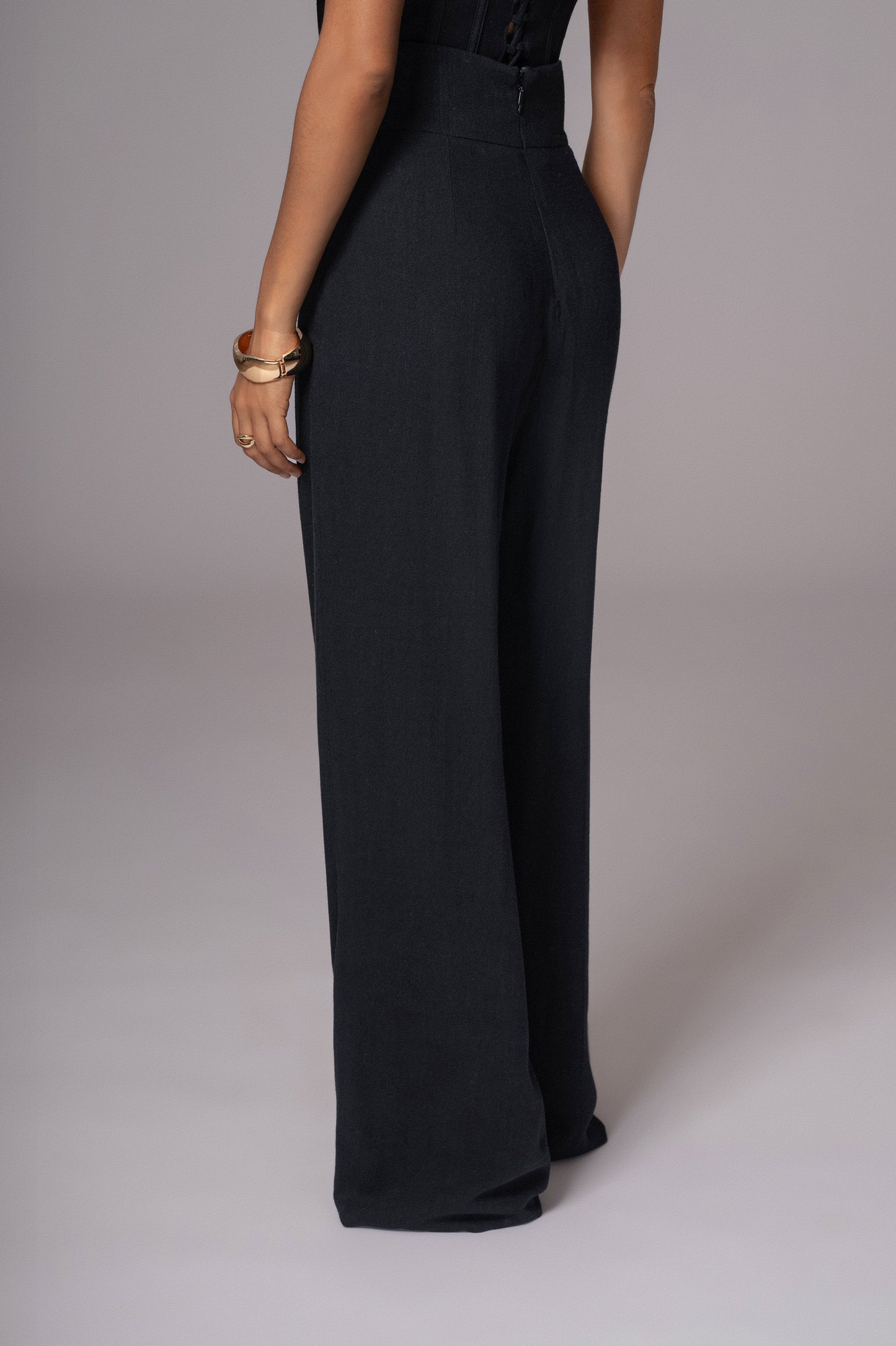 Black Explorer Linen Pants JLUXLABEL