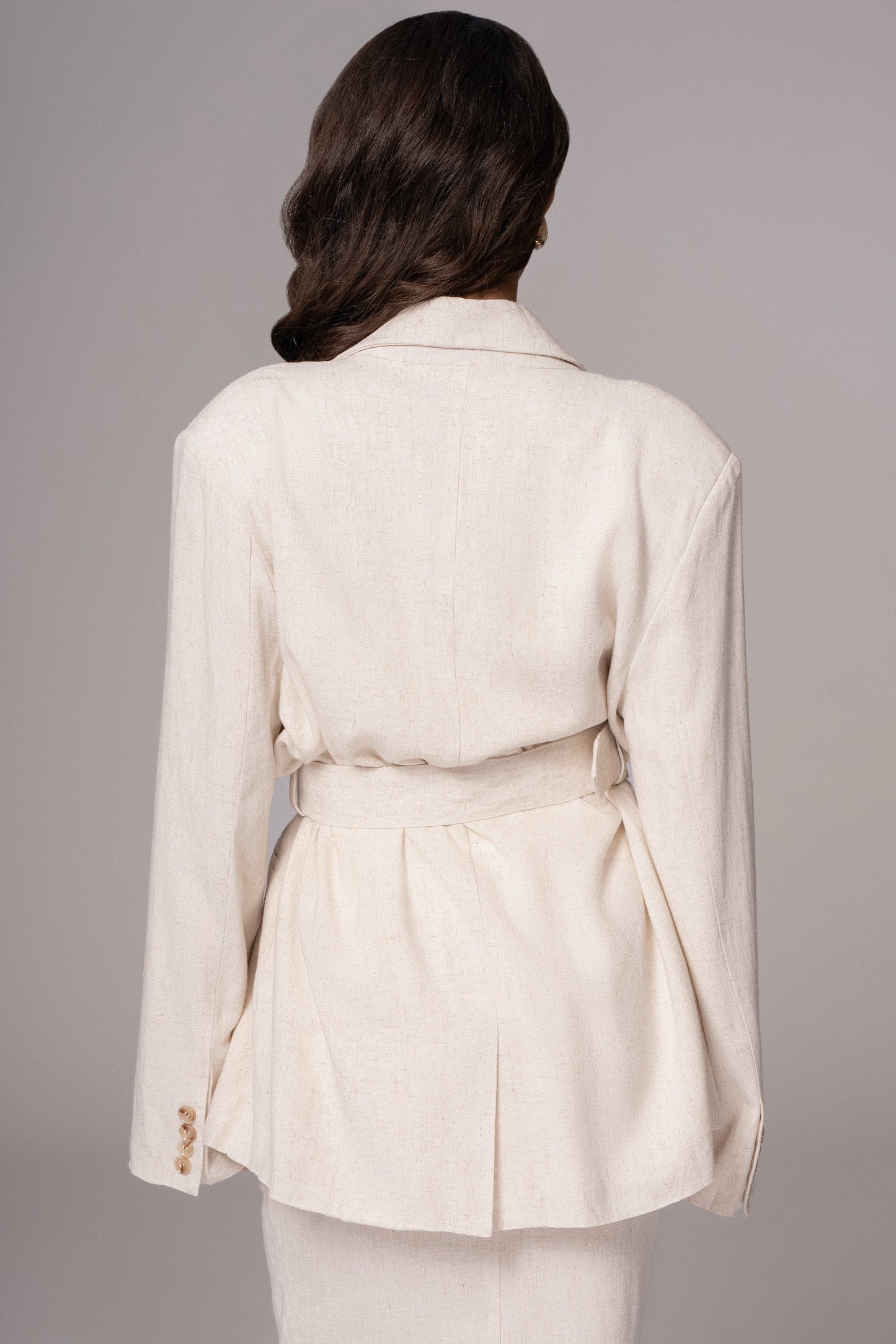 Natural Ocean Breeze Linen Blazer JLUXLABEL